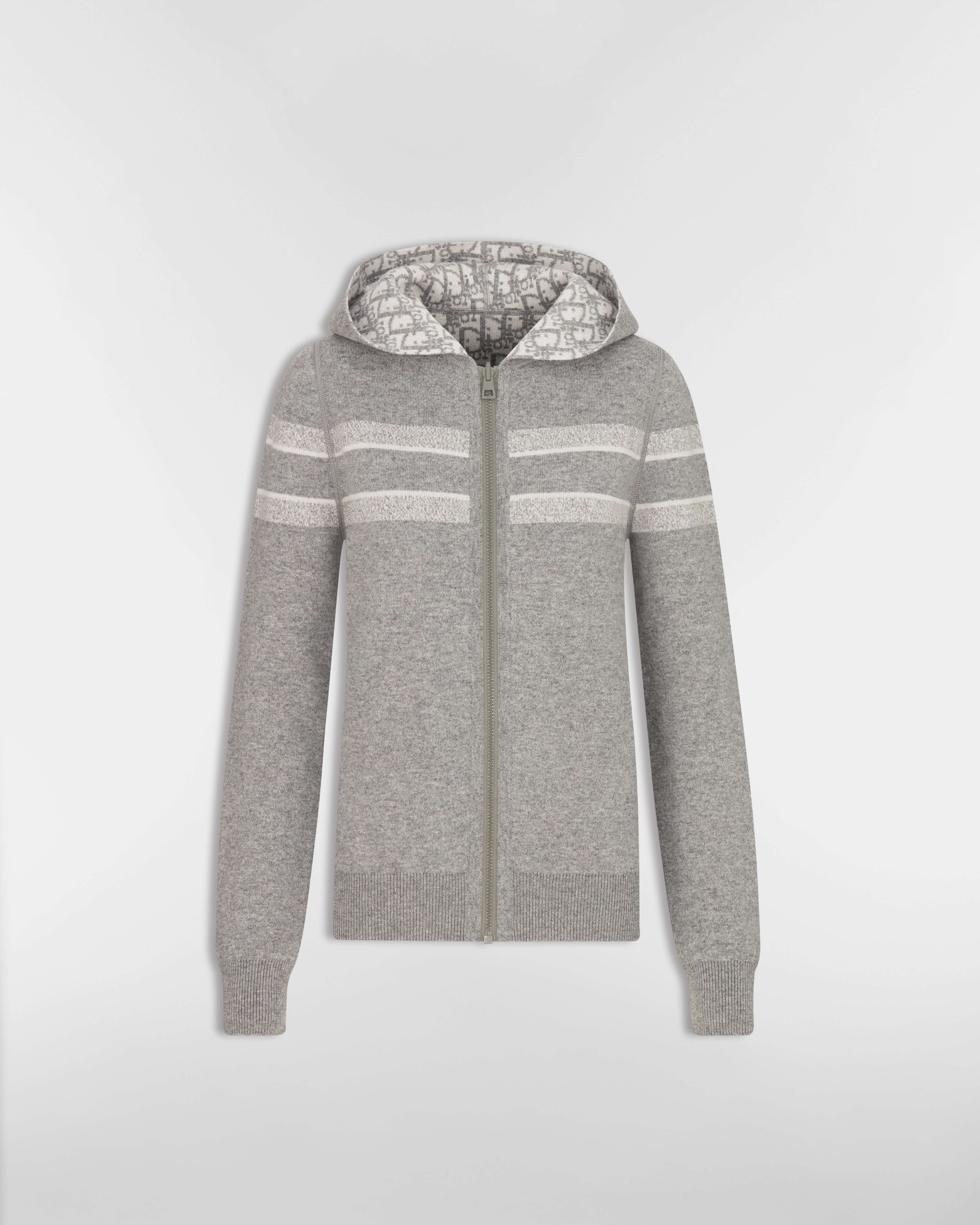 Cardigan reversibile con cappuccio e cerniera