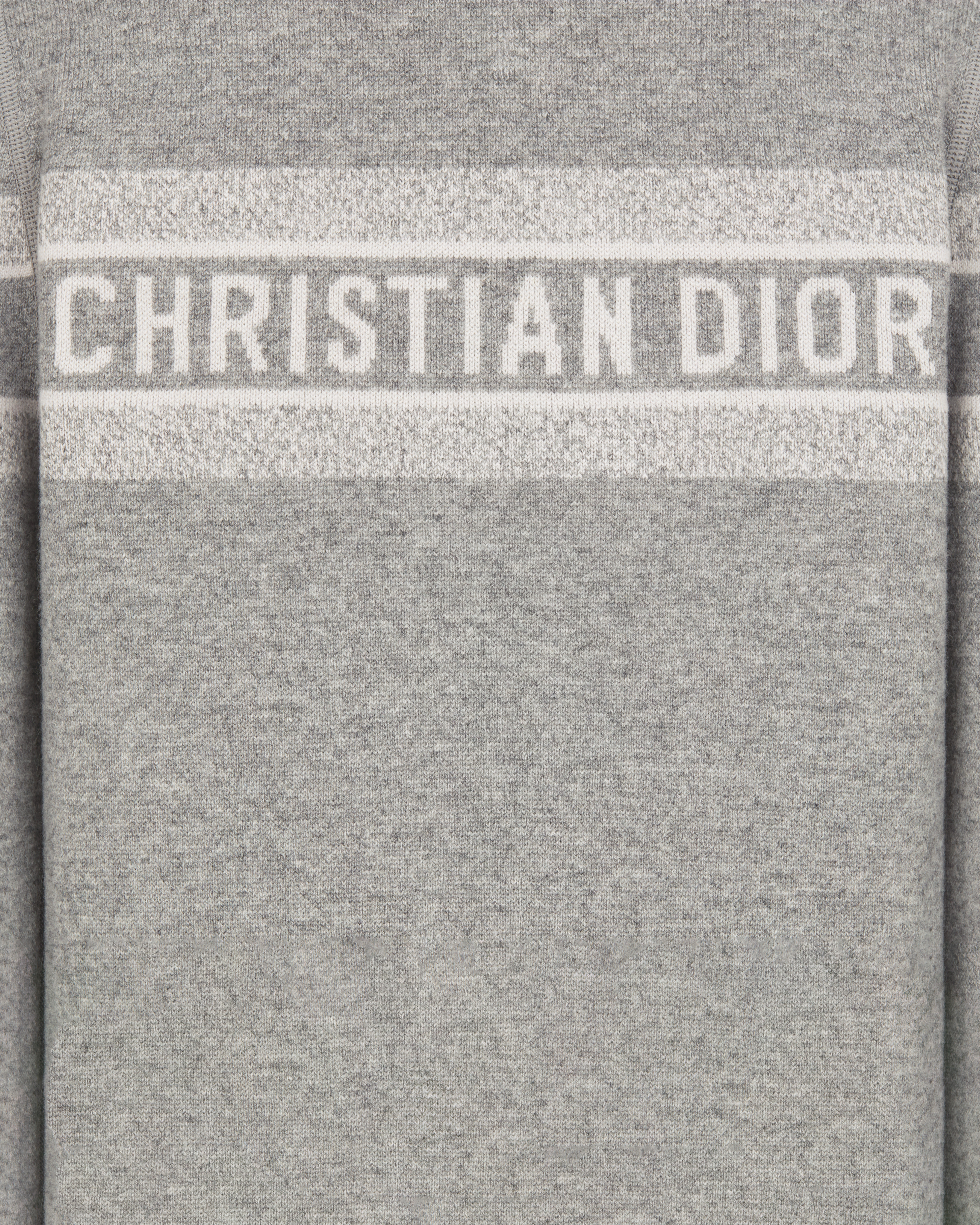 Wendbarer Cardigan mit Reißverschluss und Kapuze Strick aus Kaschmirmischung in Grau mit Dior Oblique Motiv E09