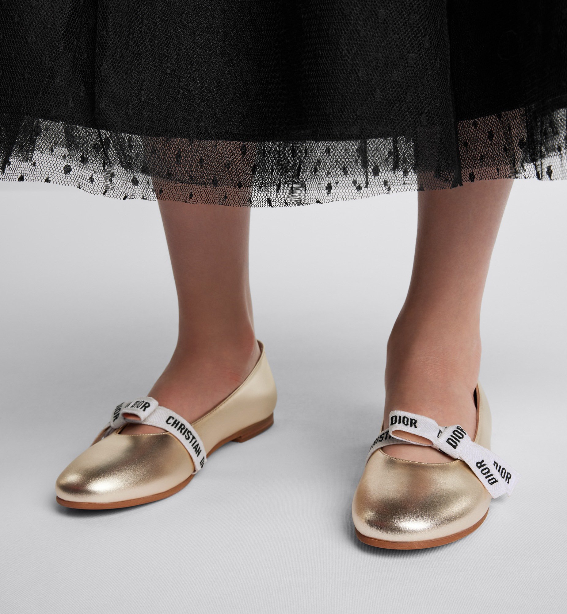 Kids' Miss B Ballet Flat Worn view cropped