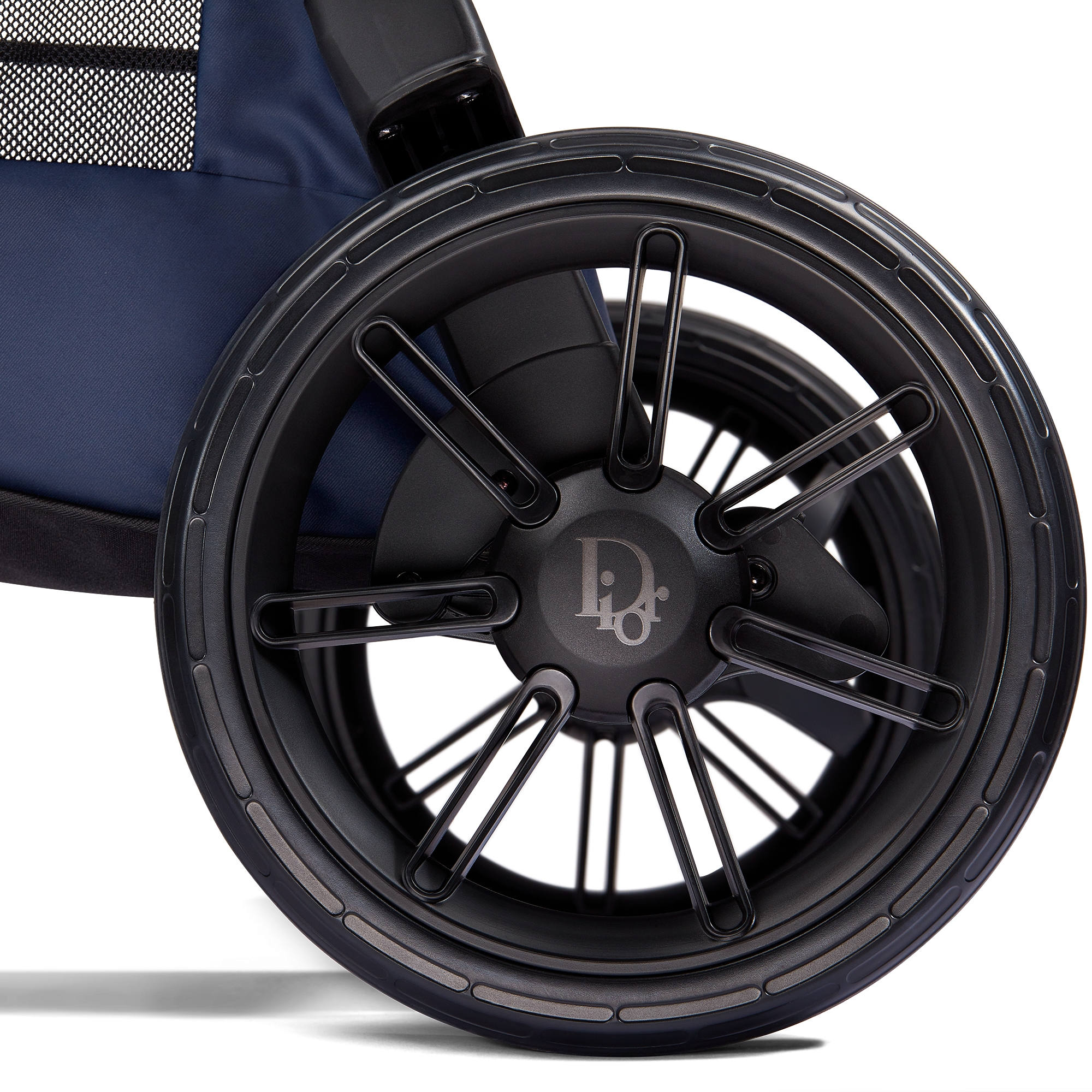 Poussette Toile technique déperlante Dior Oblique bleu et beige E09