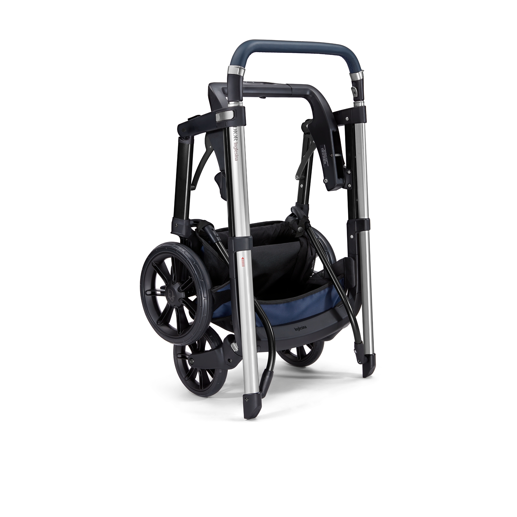 Combo landau et poussette Toile technique déperlante Dior Oblique bleu et beige E08