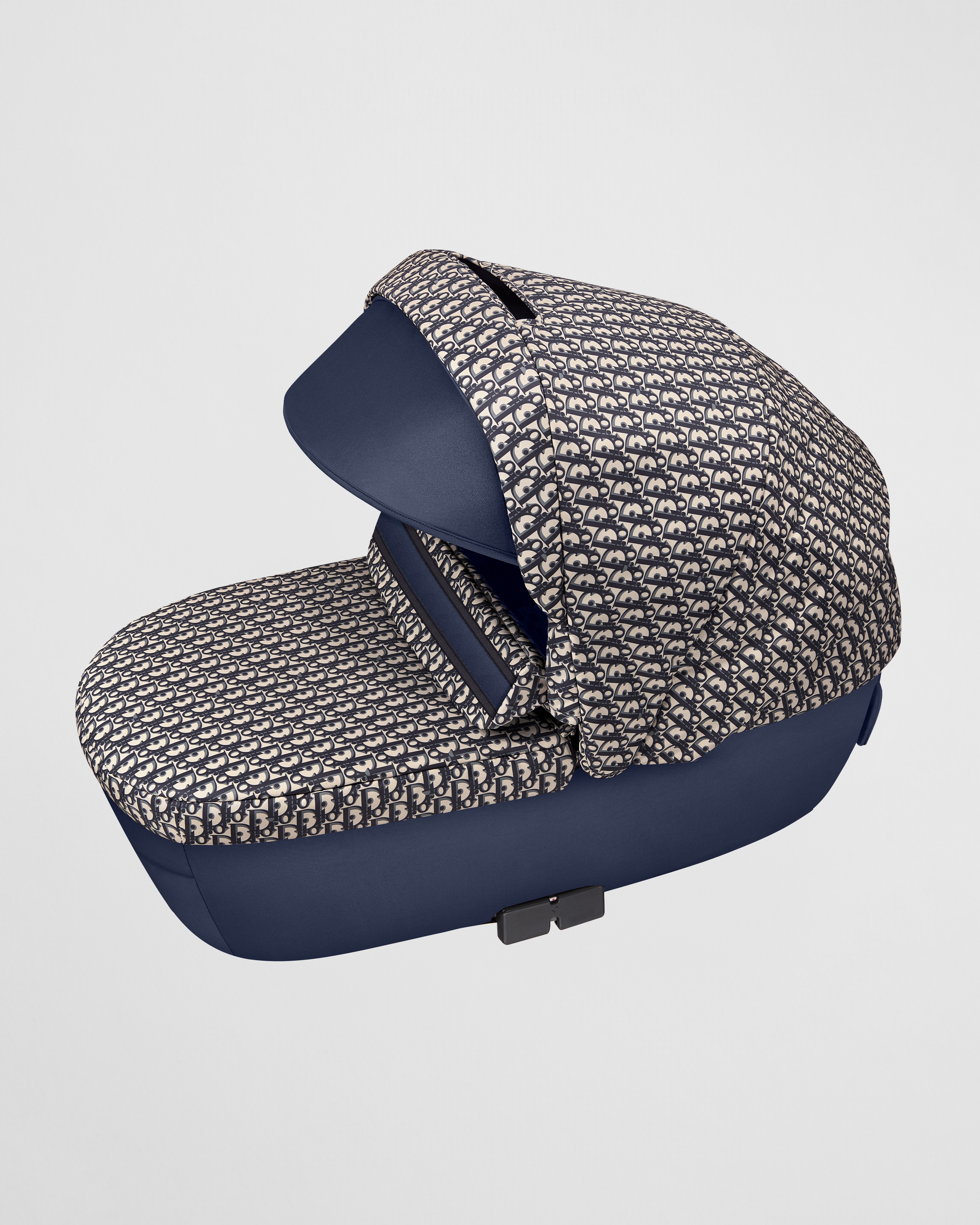 Combo landau et poussette Toile technique déperlante Dior Oblique bleu et beige E07