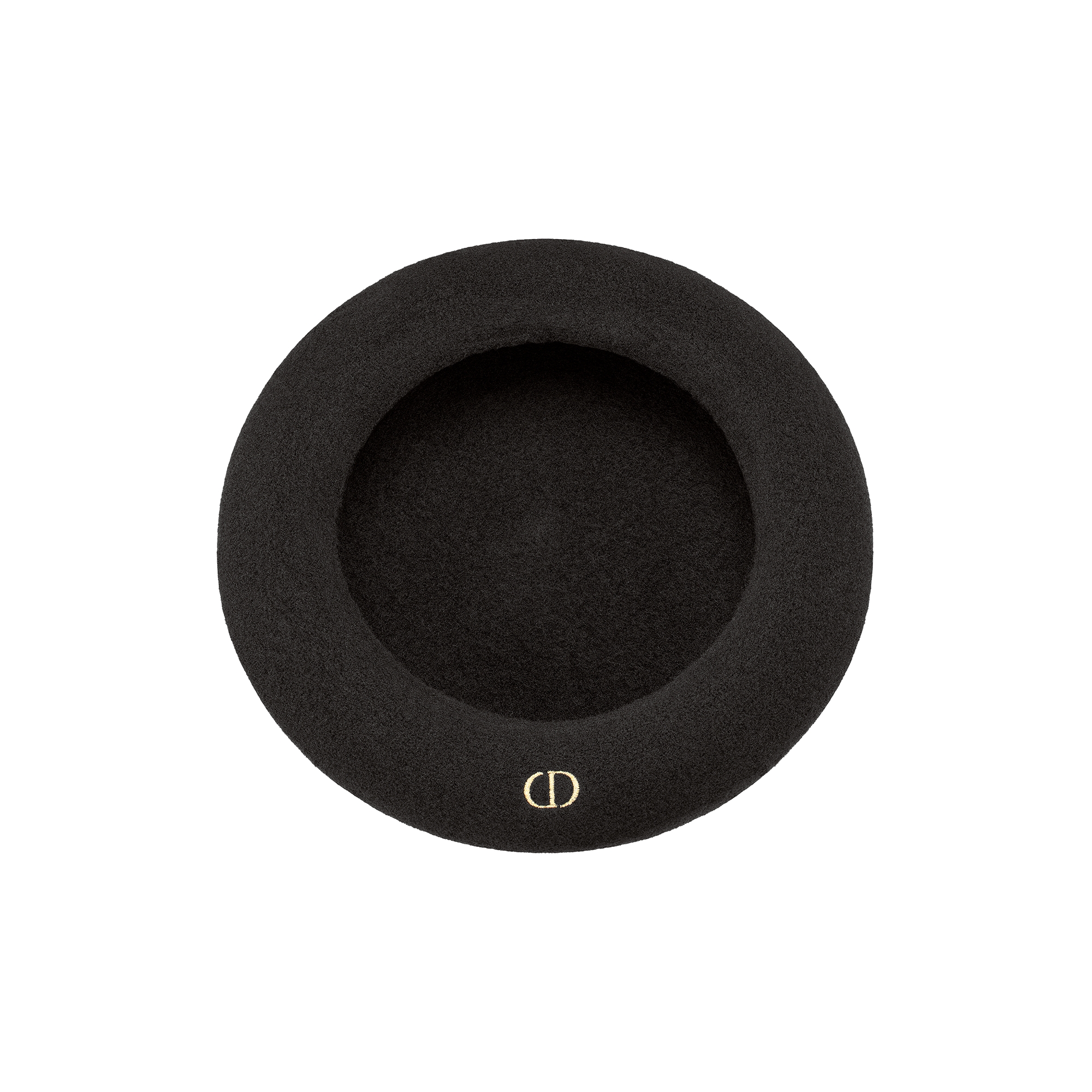 Kids' Beret Black Wool Felt E08