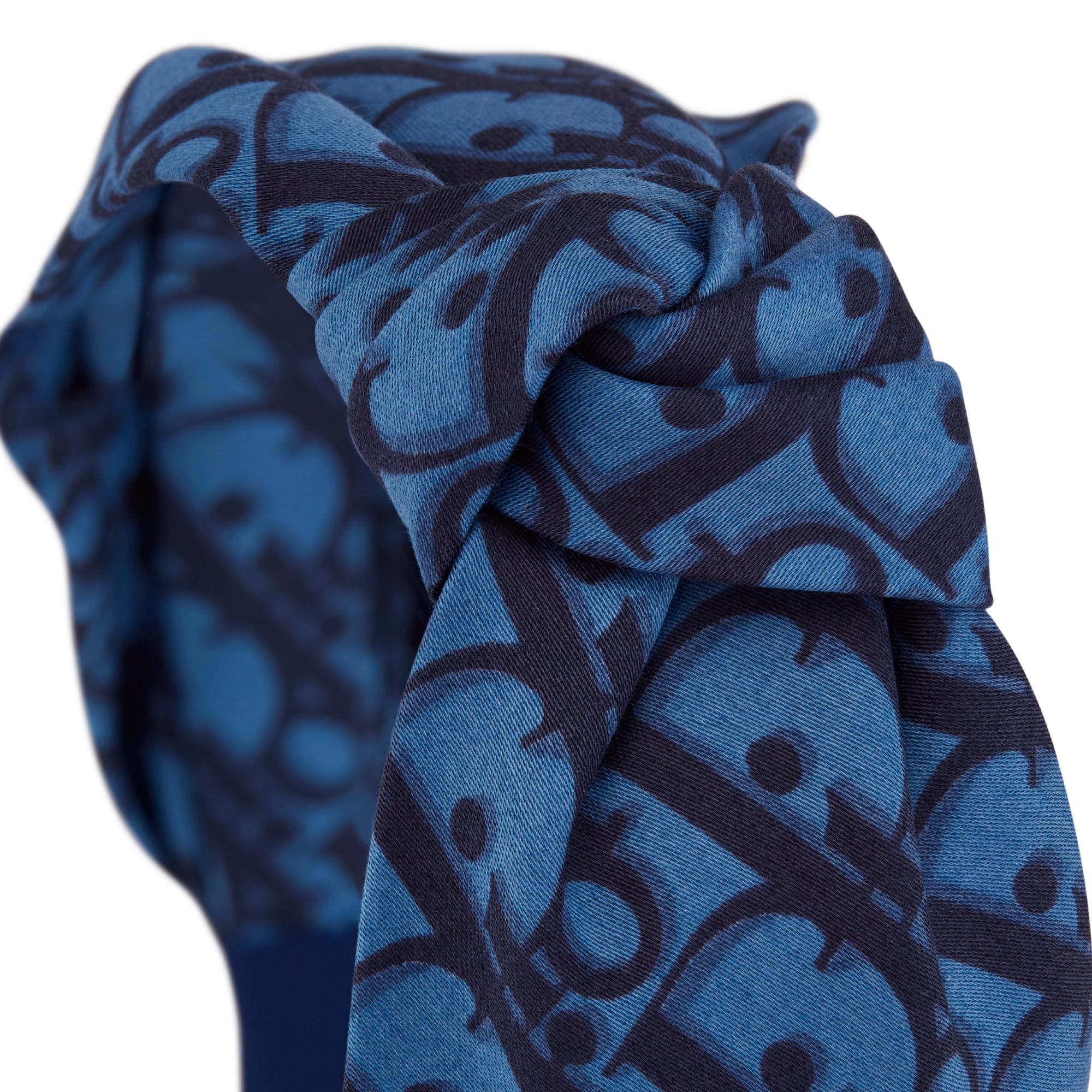 Kids' Headband Blue Dior Oblique Cotton Poplin E09