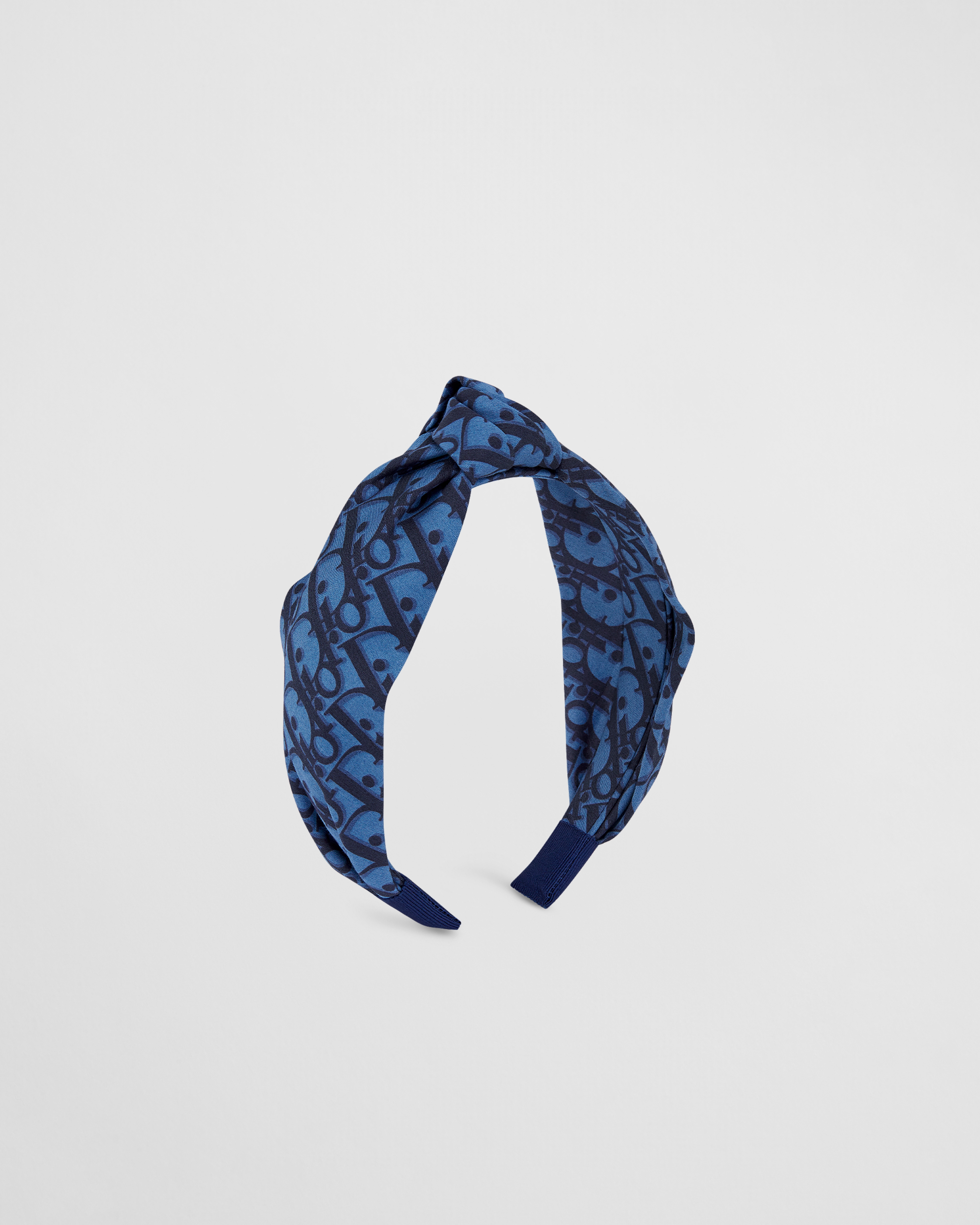 Haarreif für Kinder Dior Oblique Baumwollpopelin in Blau E05