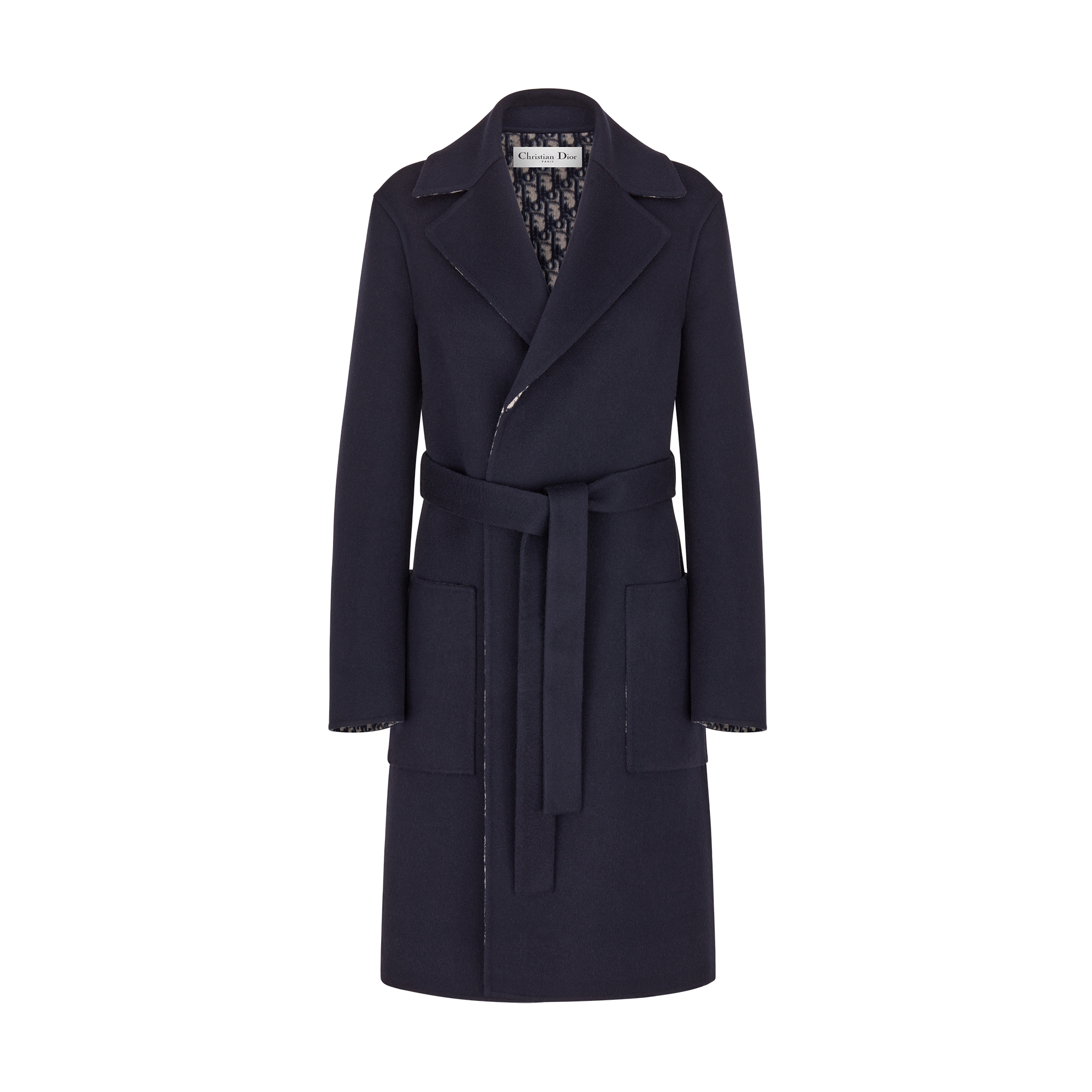  ผ้าวูลเวอร์จินแบบสองด้านสีน้ำเงิน