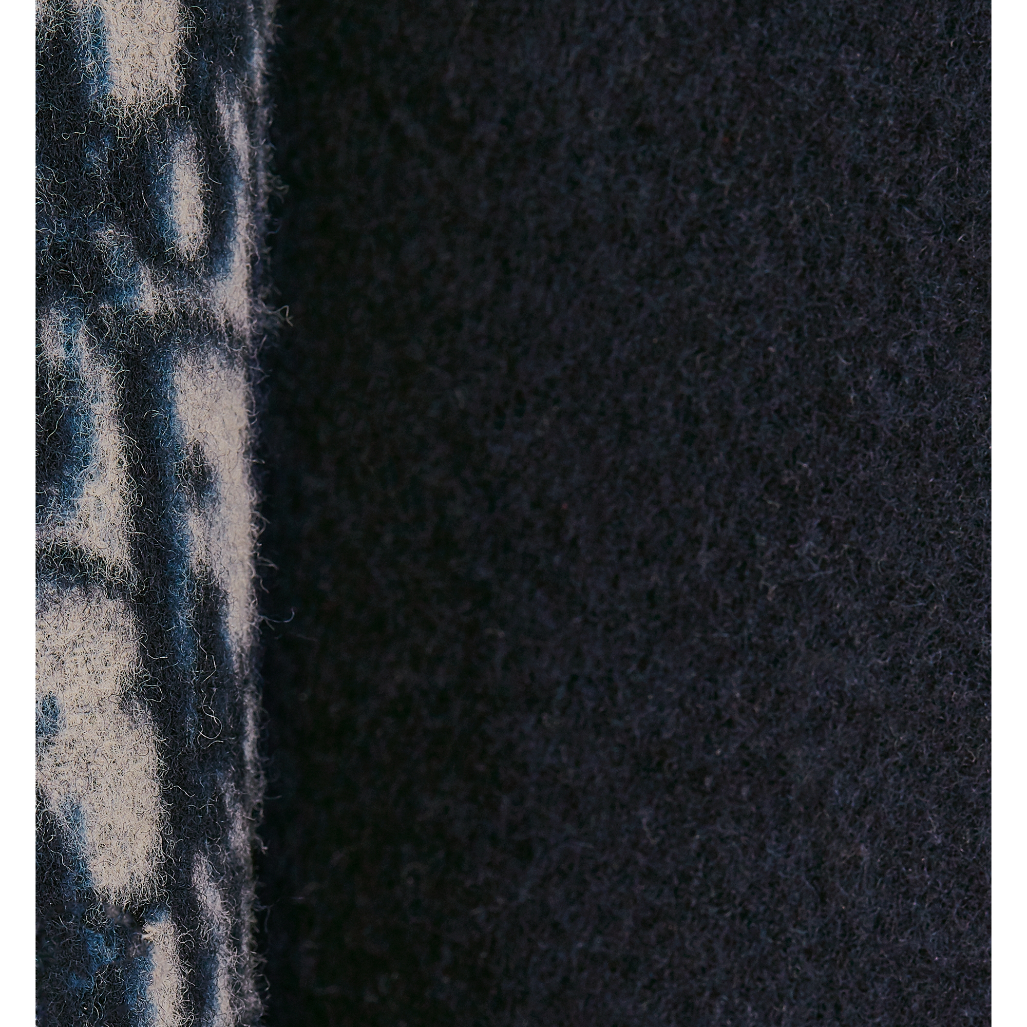 Coat with Belt Blue Double-Sided Virgin Wool E09