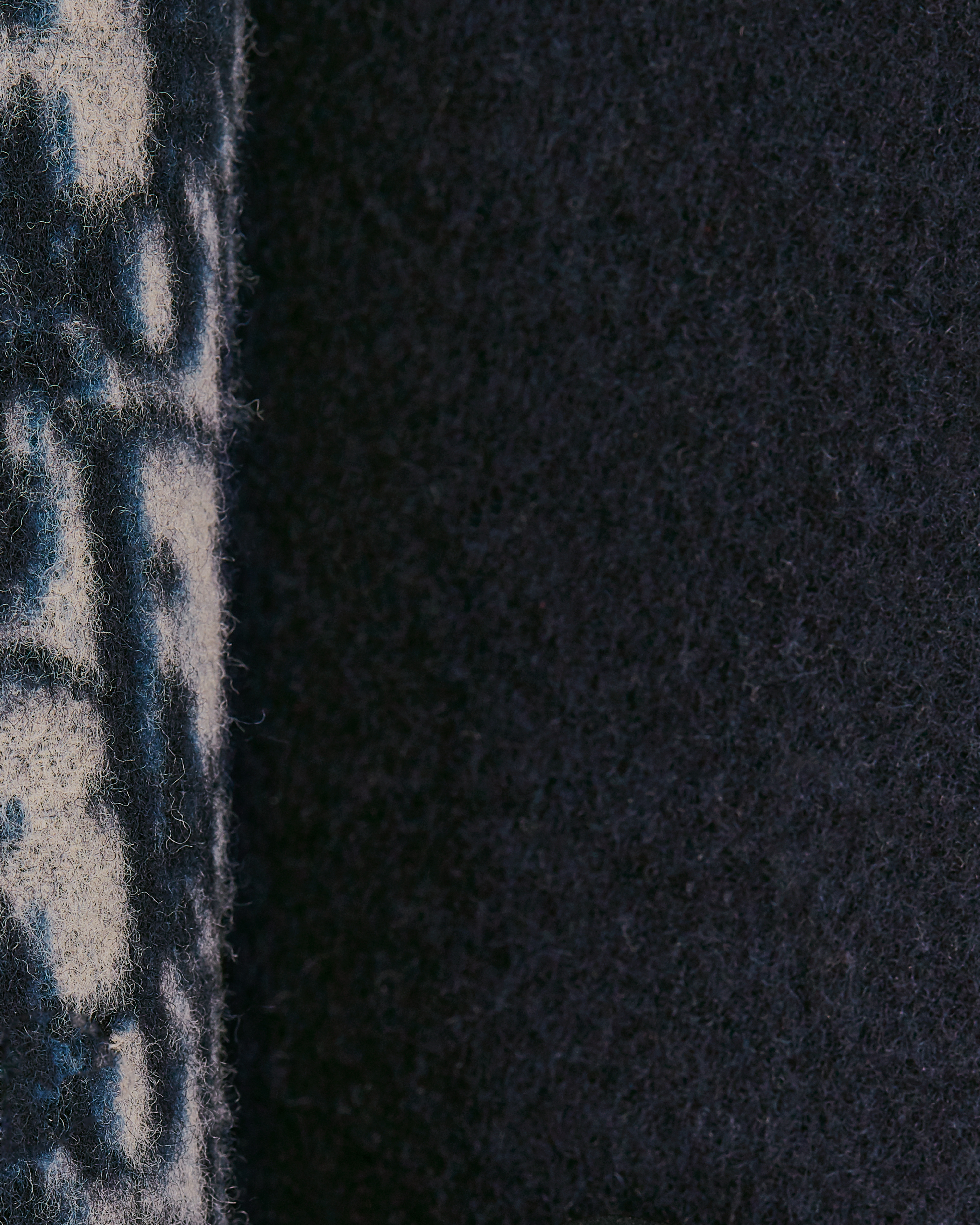 Mantel mit Gürtel Doubleface-Schurwolle in Blau E09