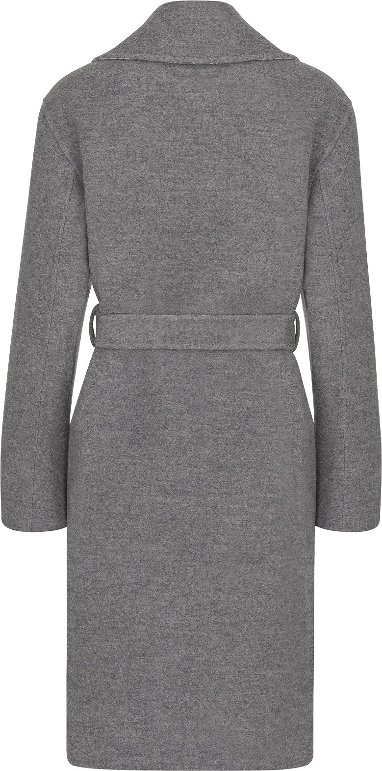 Coat with Belt Gray Double Sided Virgin Wool DIOR