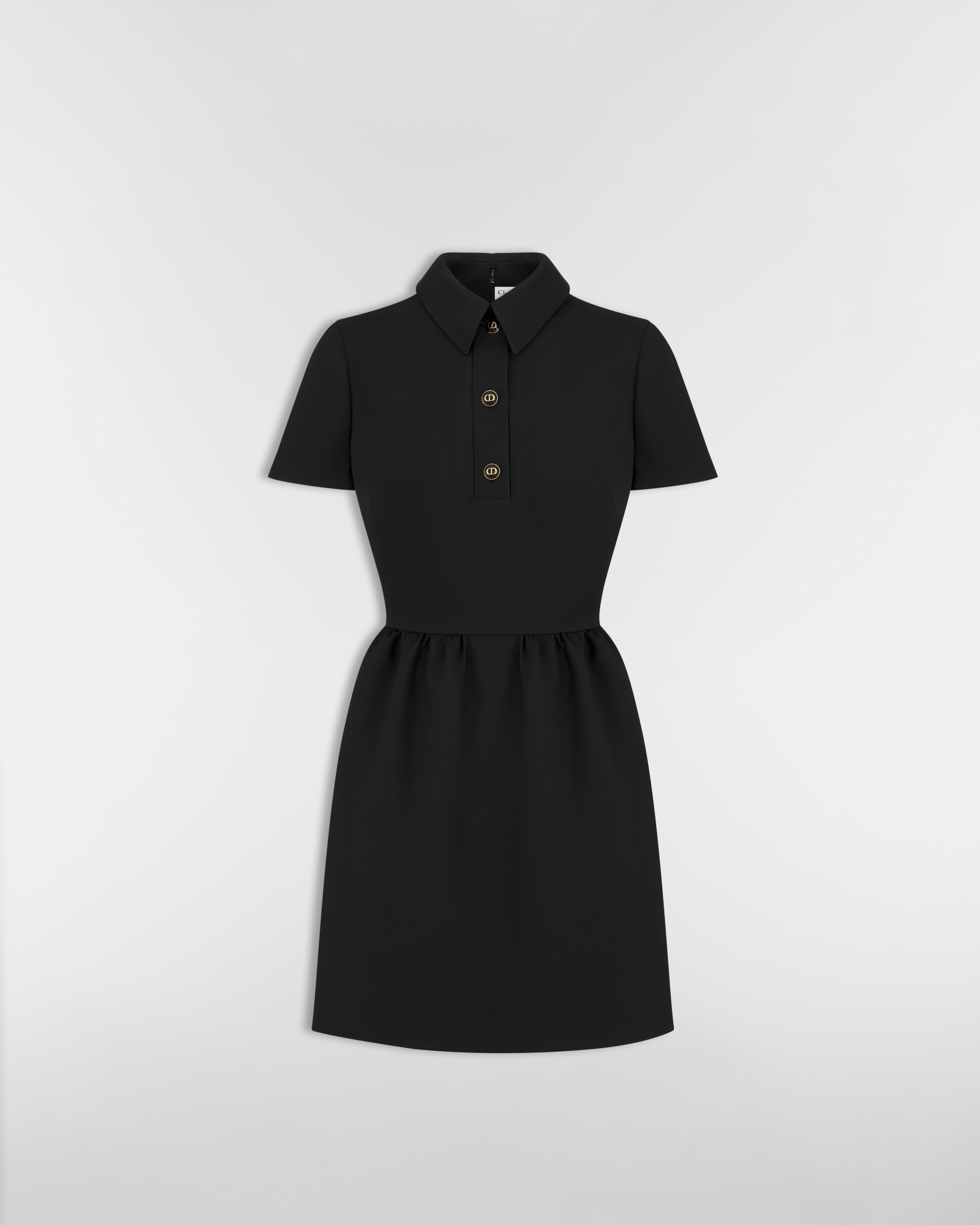 Fitted Dress with CD Buttons