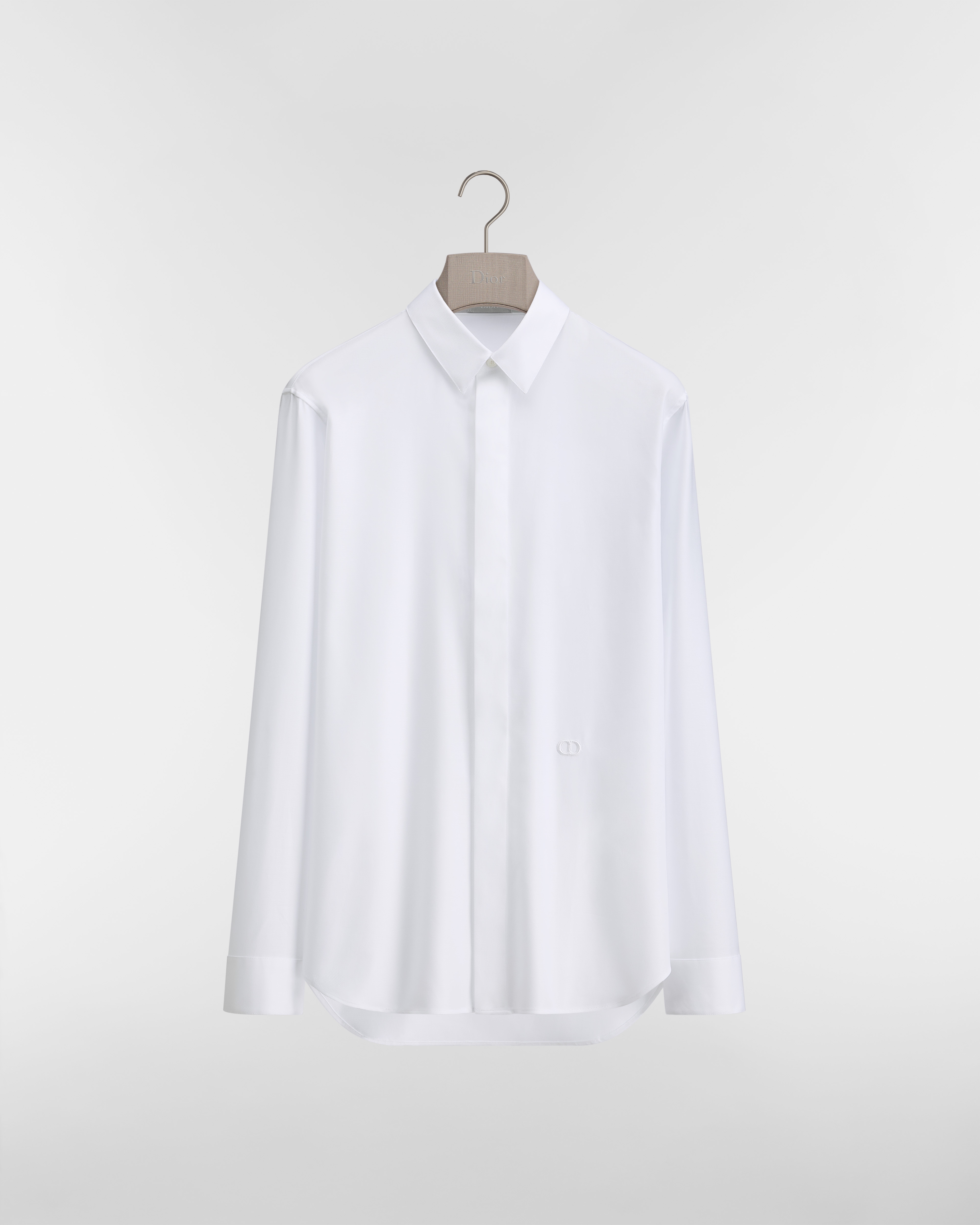 CD Icon Hemd Baumwolltwill in Weiß E01