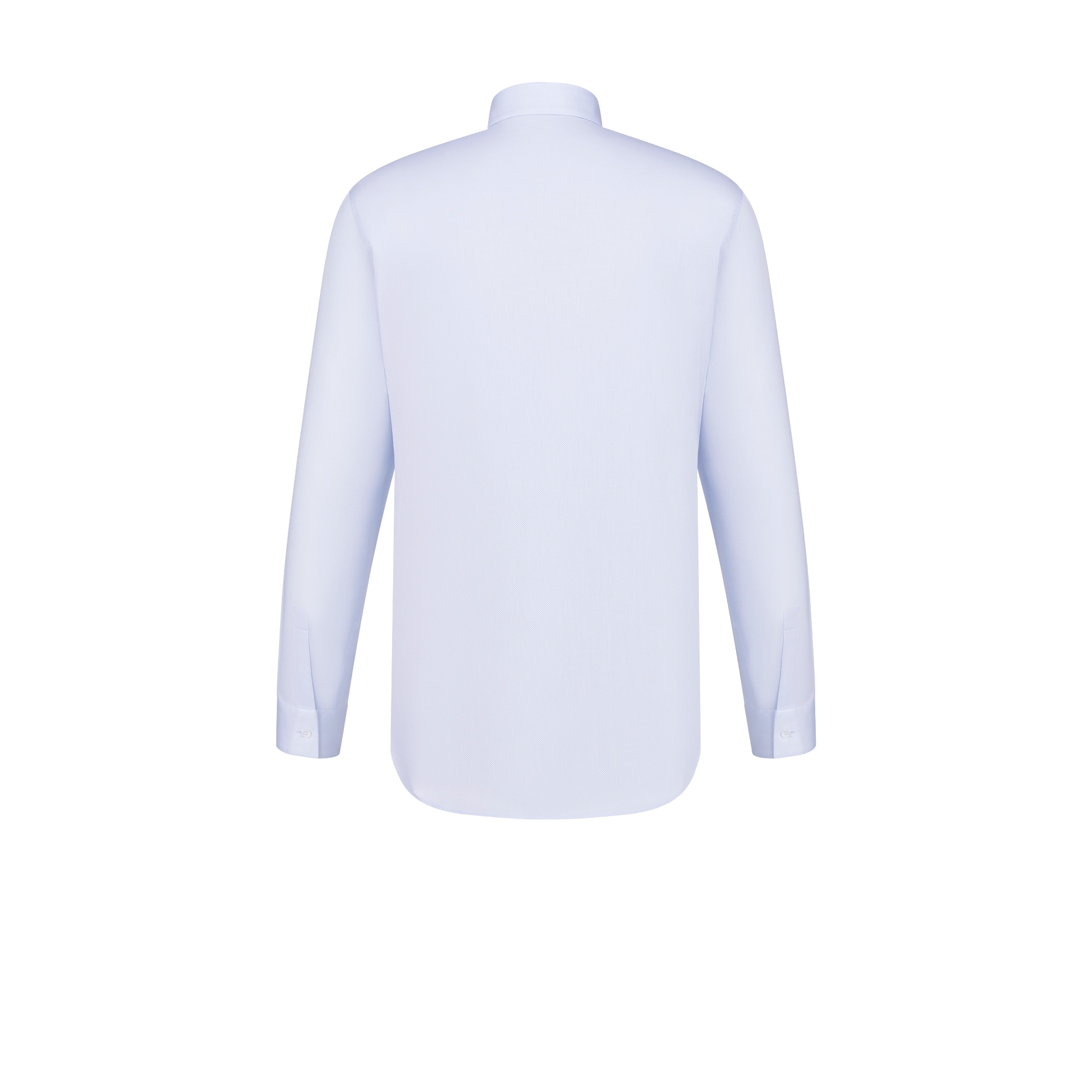 Shirt with CD Icon Embroidery Blue Cotton Piqué E08