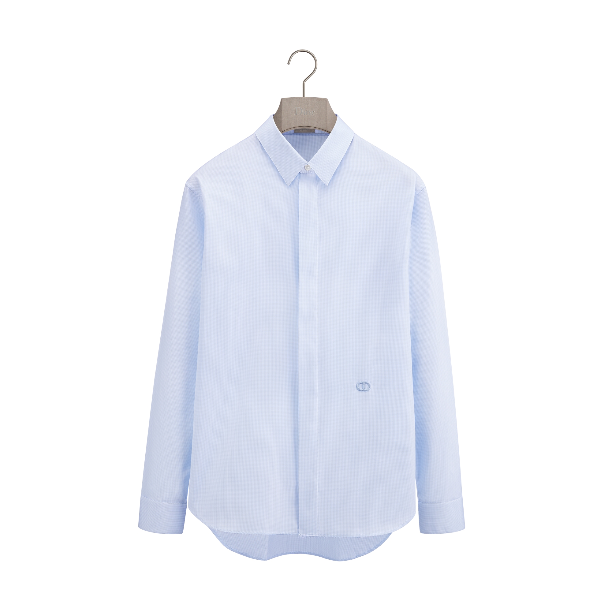 CD Icon Shirt White Checkered Cotton Poplin | DIOR