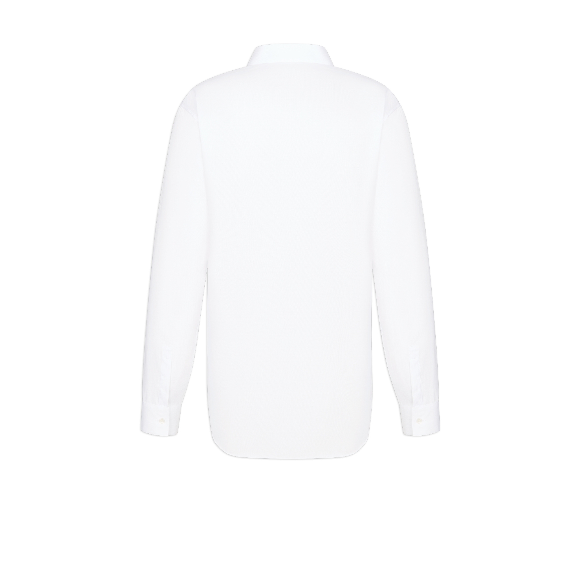 CD Icon 자수 셔츠 화이트 코튼 트윌 E08