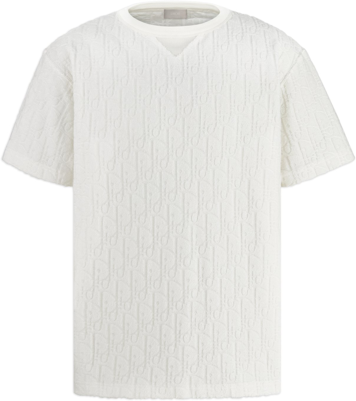 CD Icon Relaxed Fit T Shirt White Cotton Jersey DIOR