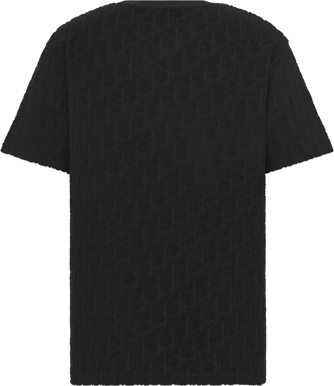 【公式】Dior - メンズ - Tシャツ (リラックス フィット) ディオール オブリーク テリーコットン ジャカード - サイズ L - 黒・ブラック - ディオール オンライン ブティック