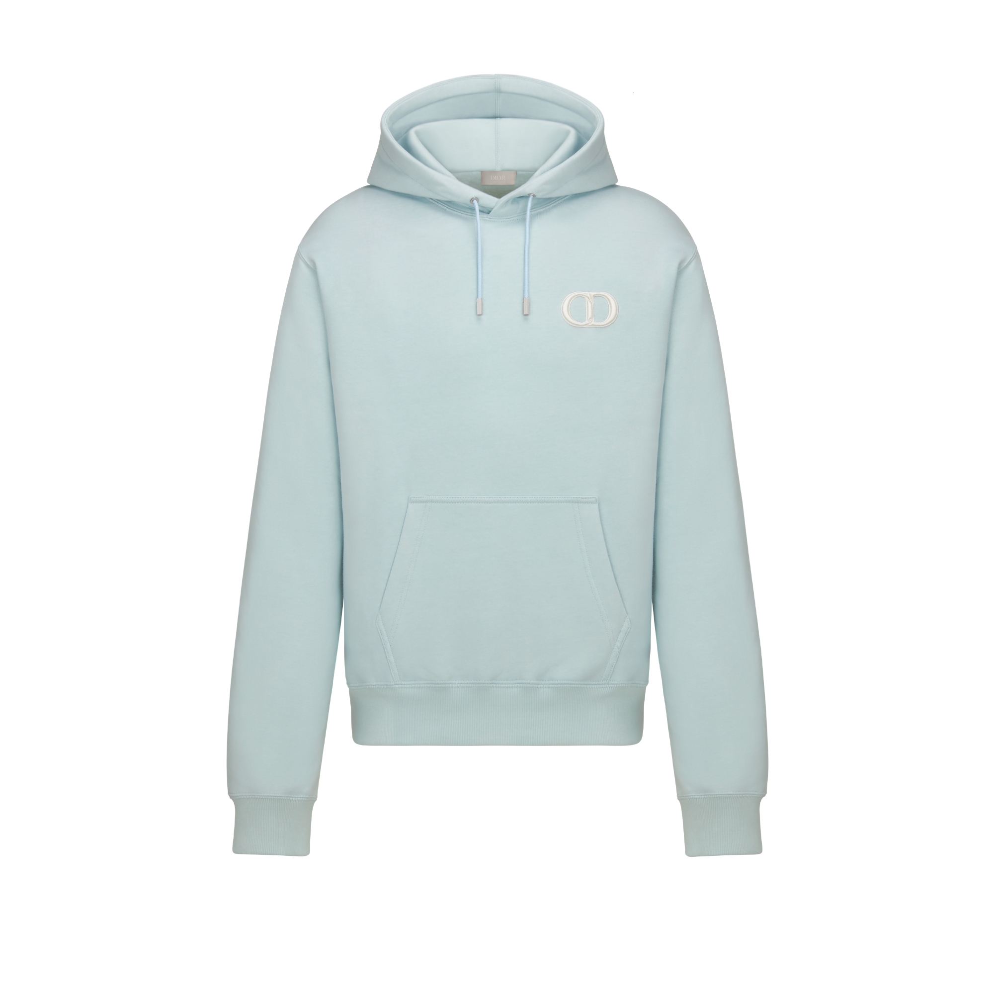 CD Icon Hooded Sweatshirt Blue Cotton Fleece E01