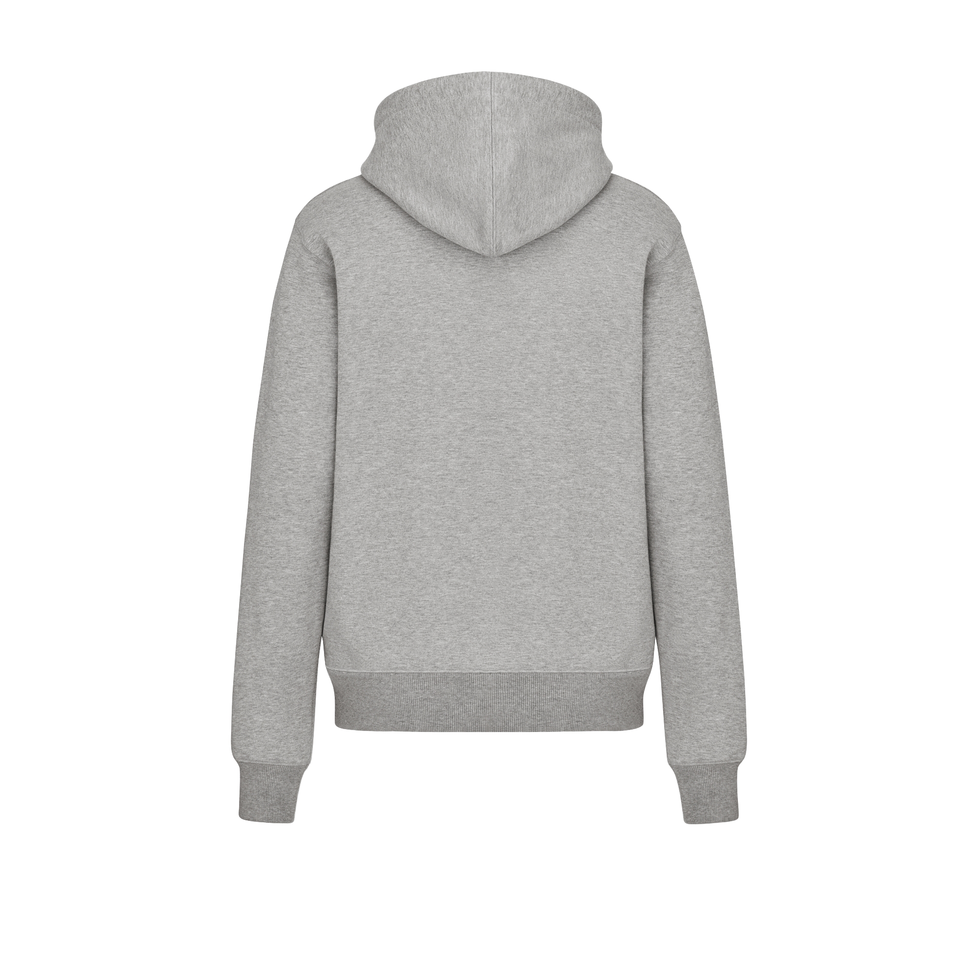 CD Icon Hooded Sweatshirt Gray Cotton Fleece E08
