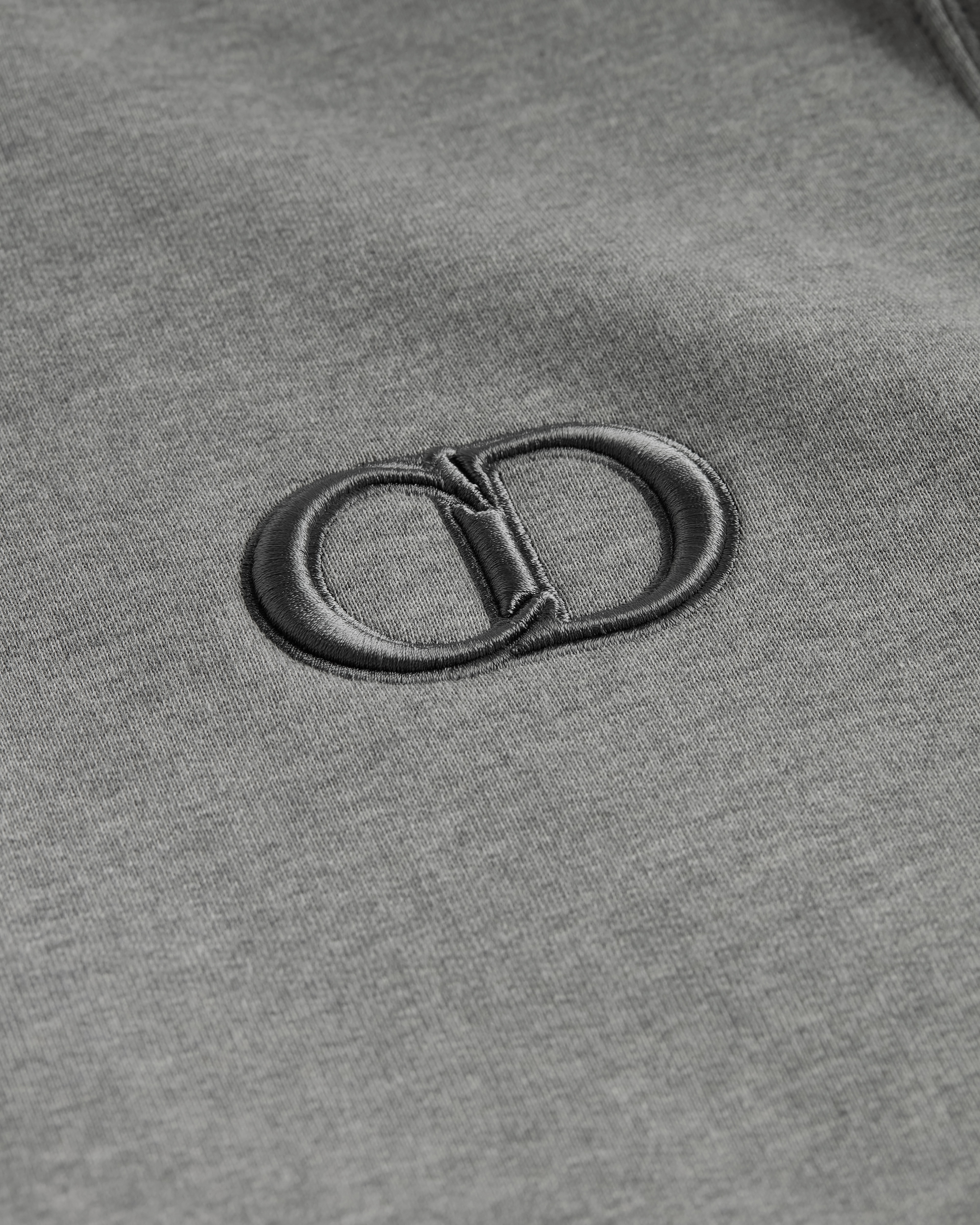 CD Icon Hooded Sweatshirt Gray Cotton Fleece E10