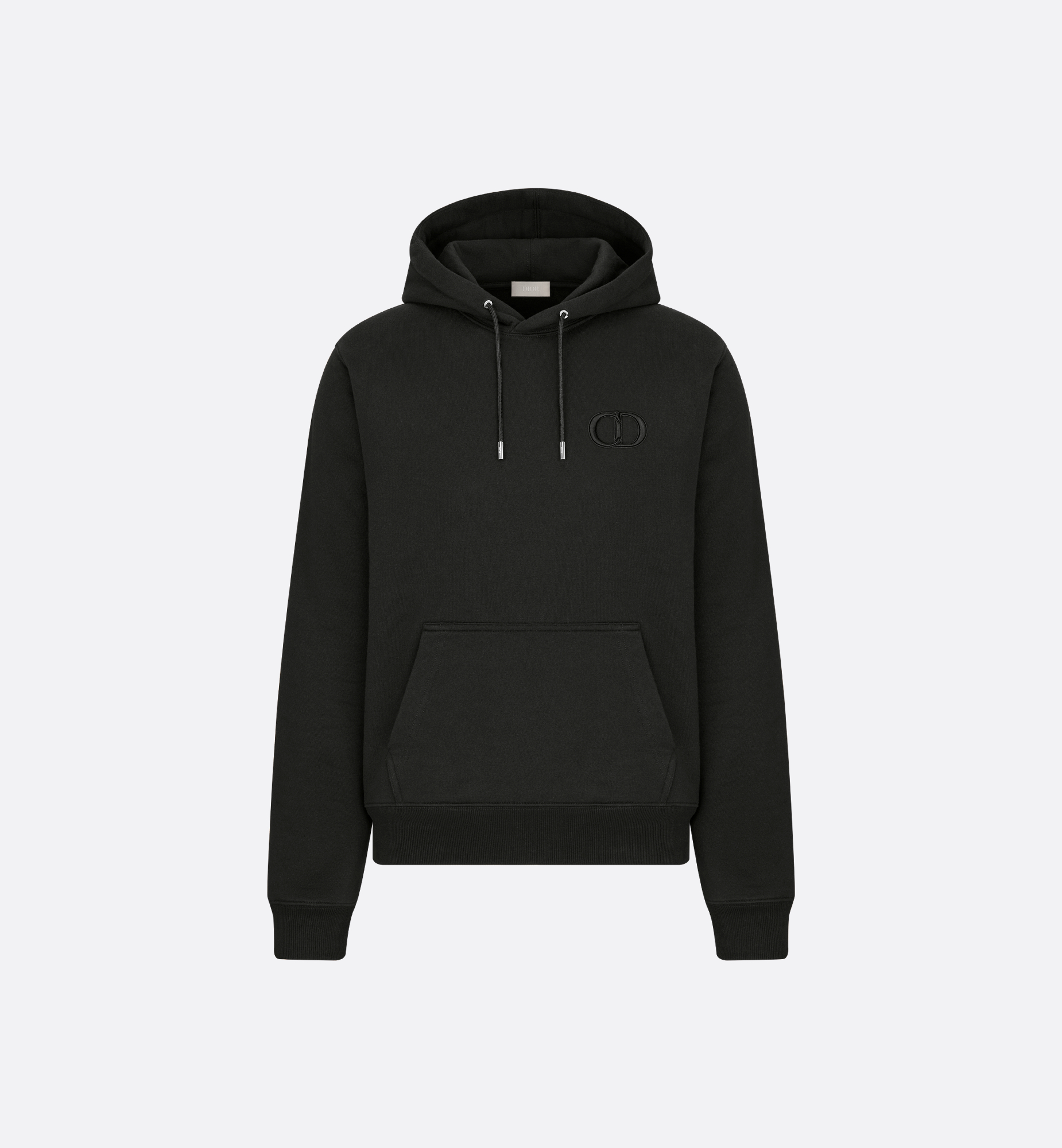 CD Icon Hooded Sweatshirt Black Cotton Fleece | DIOR CD Icon Hooded Sweatshirt Black Cotton Fleece | DIOR