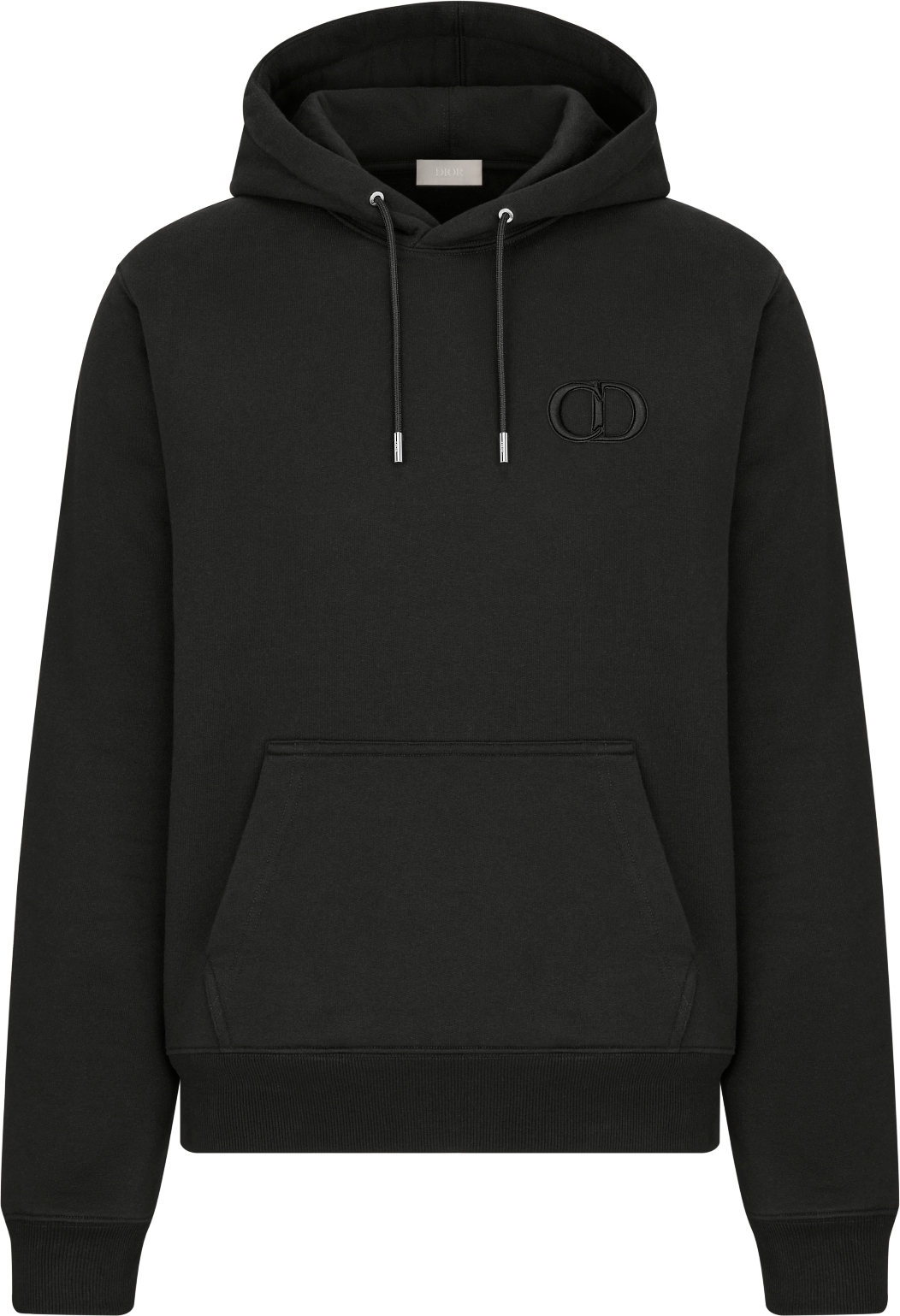 CD Icon Hooded Sweatshirt Black Cotton Fleece DIOR