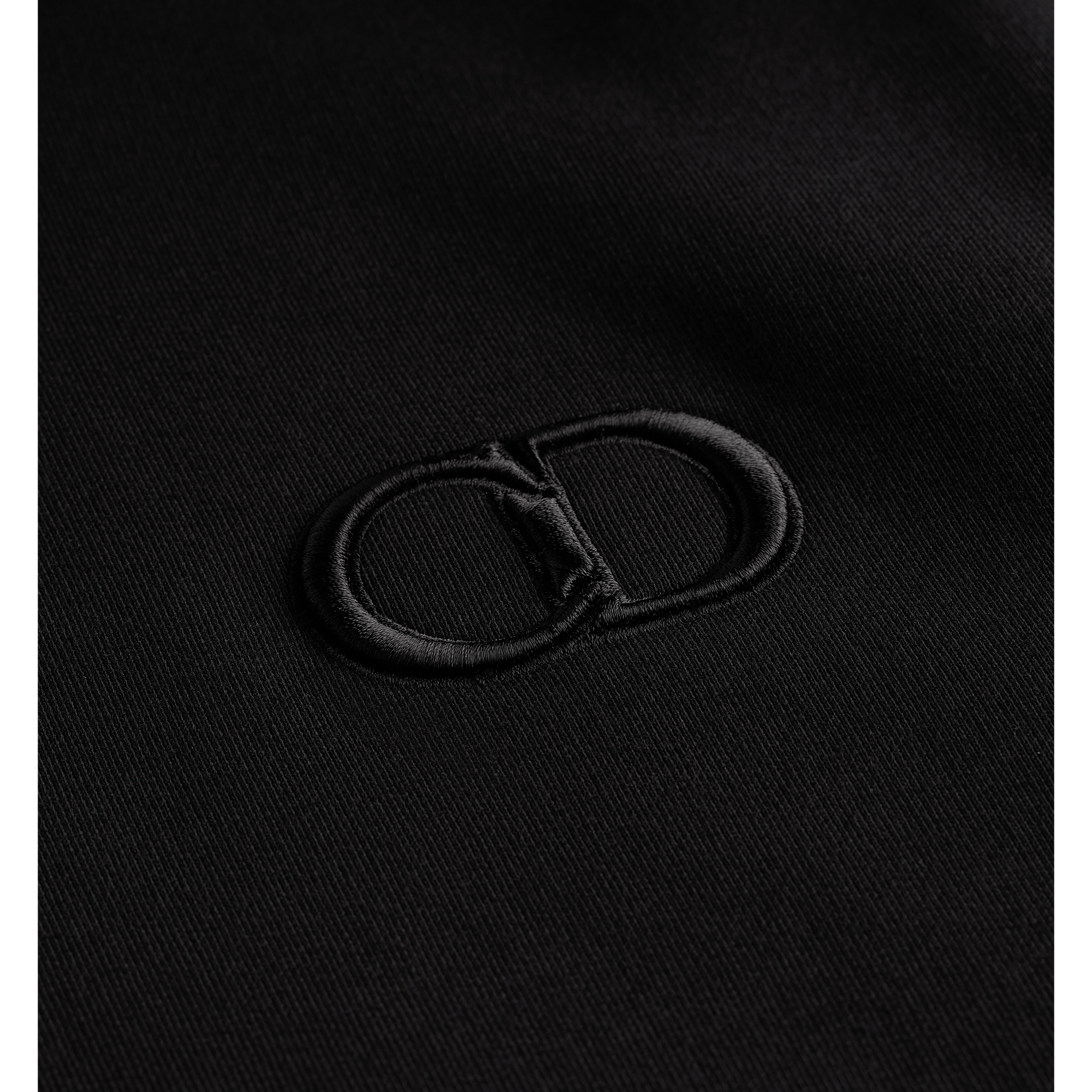 CD Icon Hooded Sweatshirt Black Cotton Fleece E10