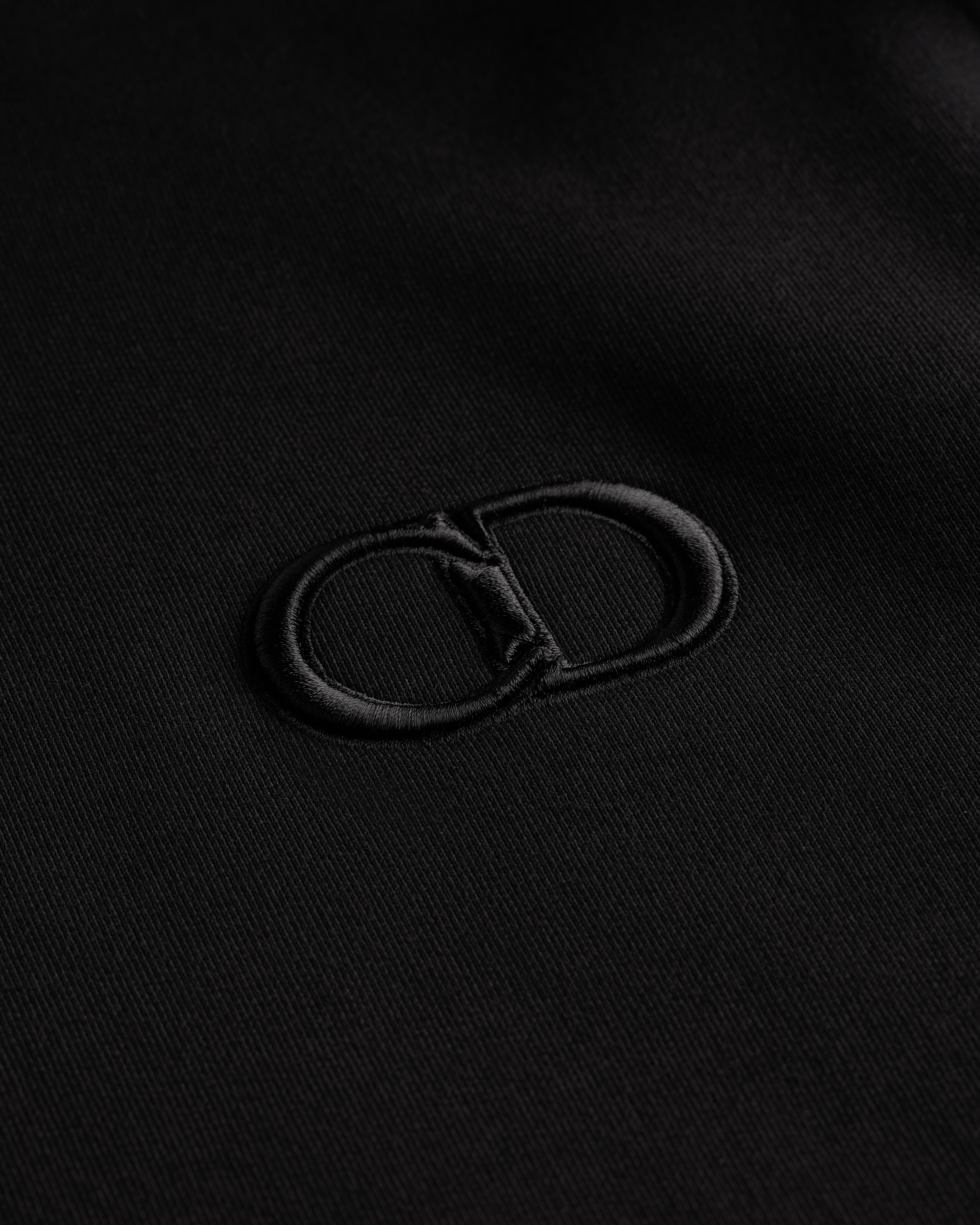 CD Icon Hooded Sweatshirt Black Cotton Fleece E10