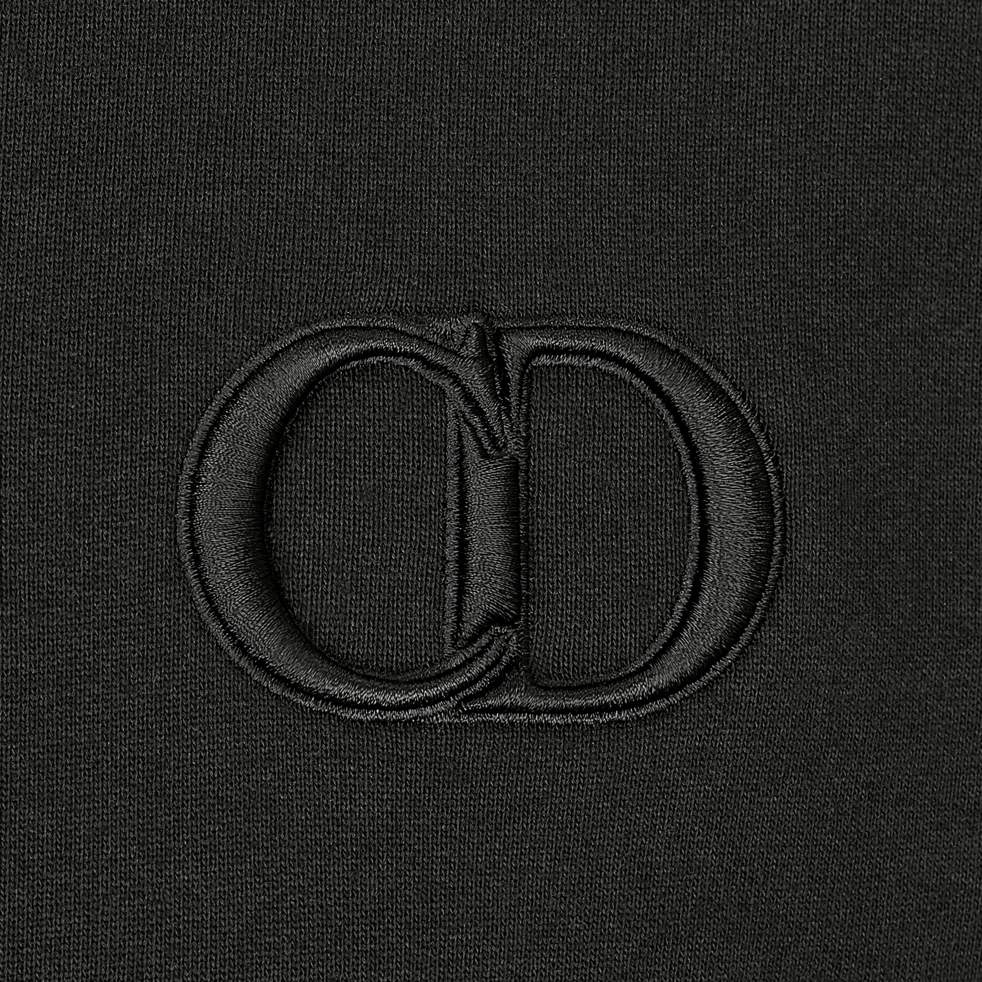 CD Icon Sweatshirt Black Cotton Fleece E09