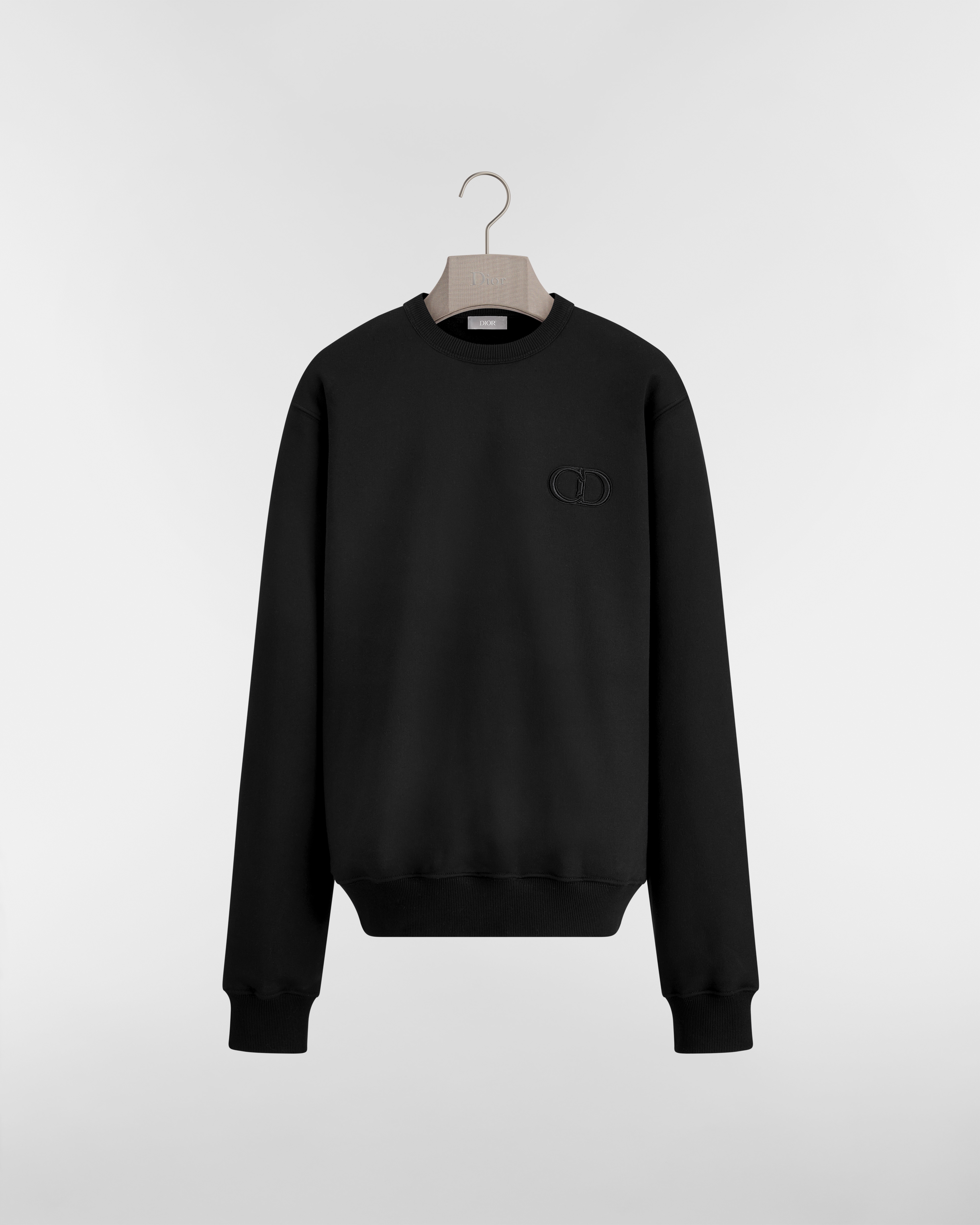 CD Icon Sweatshirt Black Cotton Fleece E01