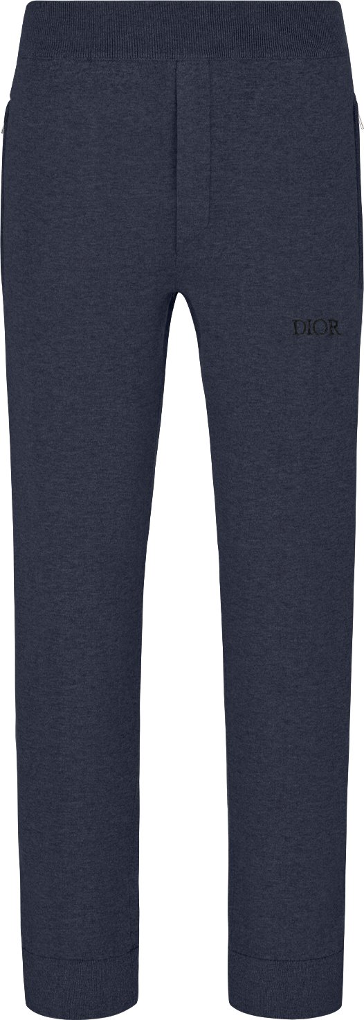 Joggingbroek Wit breisel van katoen en kasjmier DIOR