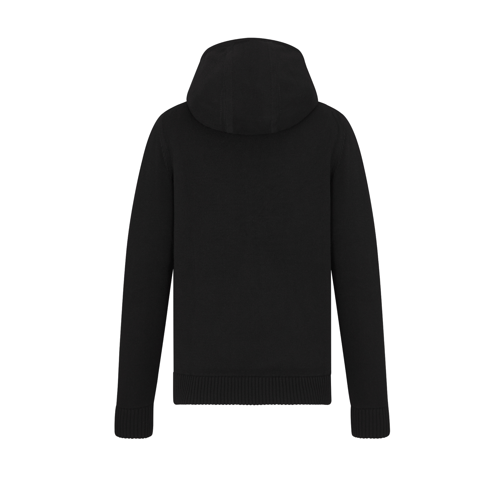 CD Icon Hooded Sweatshirt with Zip Black Cashmere Jersey E08