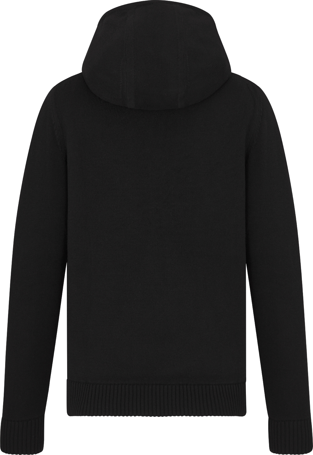 CD Icon Hooded Sweatshirt with Zip Black Cashmere Jersey DIOR