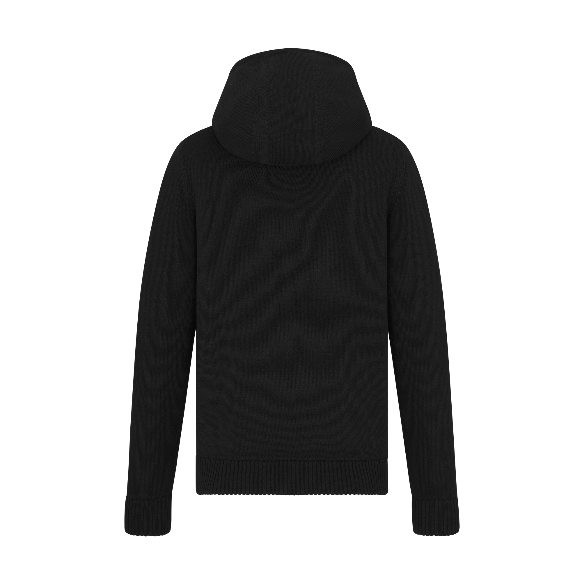 CD Icon Hooded Sweatshirt with Zip Black Cashmere Jersey E08