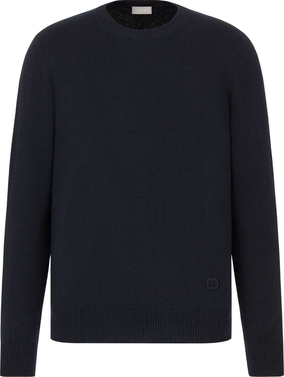 Sweater with Dior Oblique Inserts Deep Blue Cotton Jersey DIOR