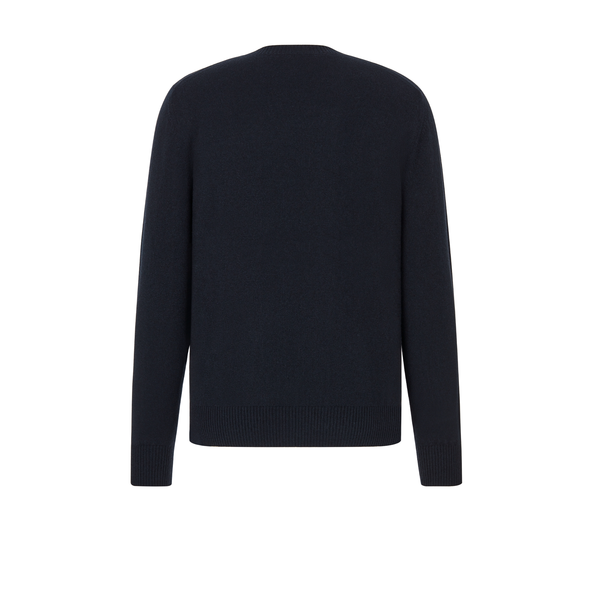 Sweater with 'CD Icon' Signature Navy Blue Cashmere Jersey E08