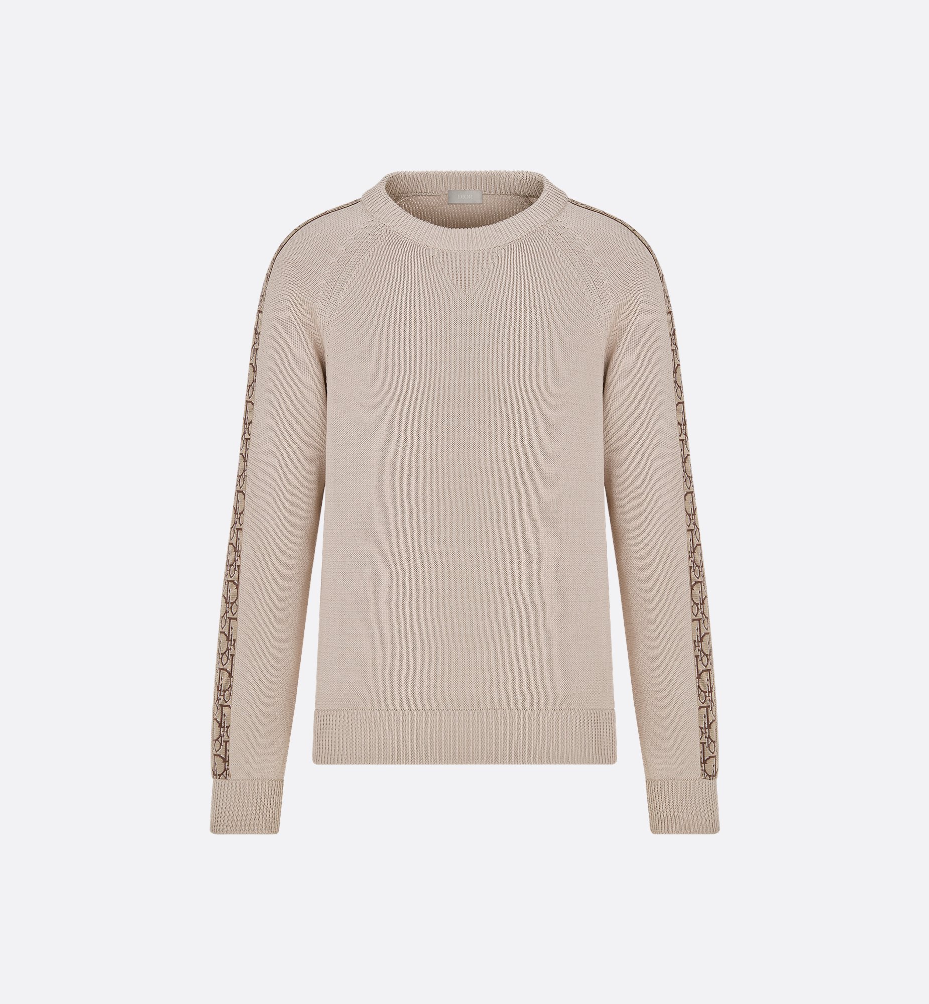 Dior Oblique Sweater White and Light Green Virgin Wool and Dior Oblique Sweater White and Light Green Virgin Wool and