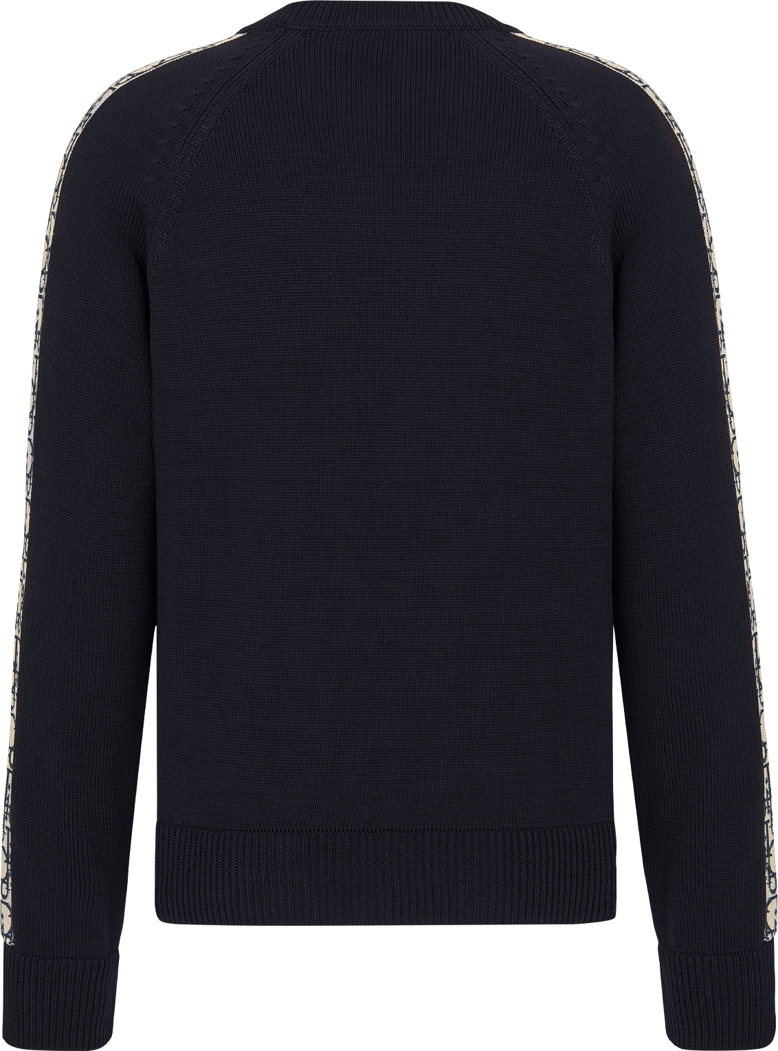 Sweater with Dior Oblique Inserts Deep Blue Cotton Jersey DIOR