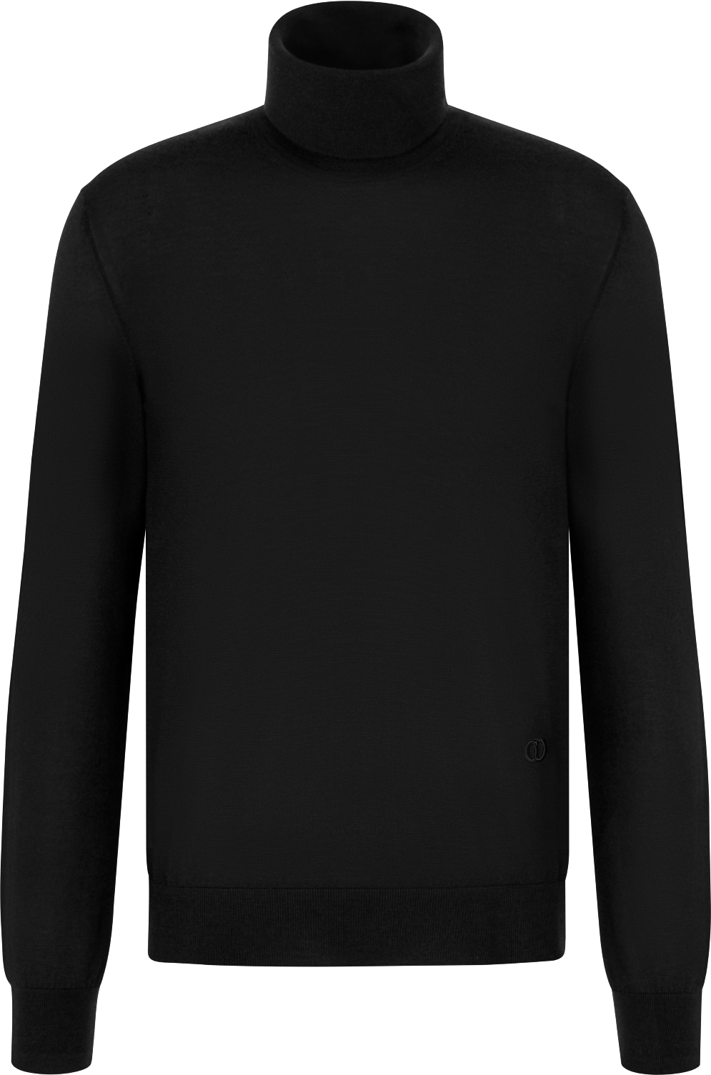 CD Icon Turtleneck Sweater Black Cashmere Jersey DIOR