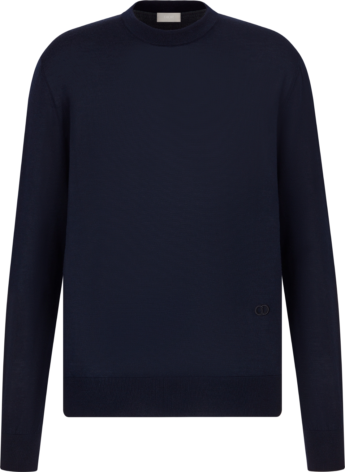 Pull a signature CD Icon Jersey de cachemire bleu marine DIOR