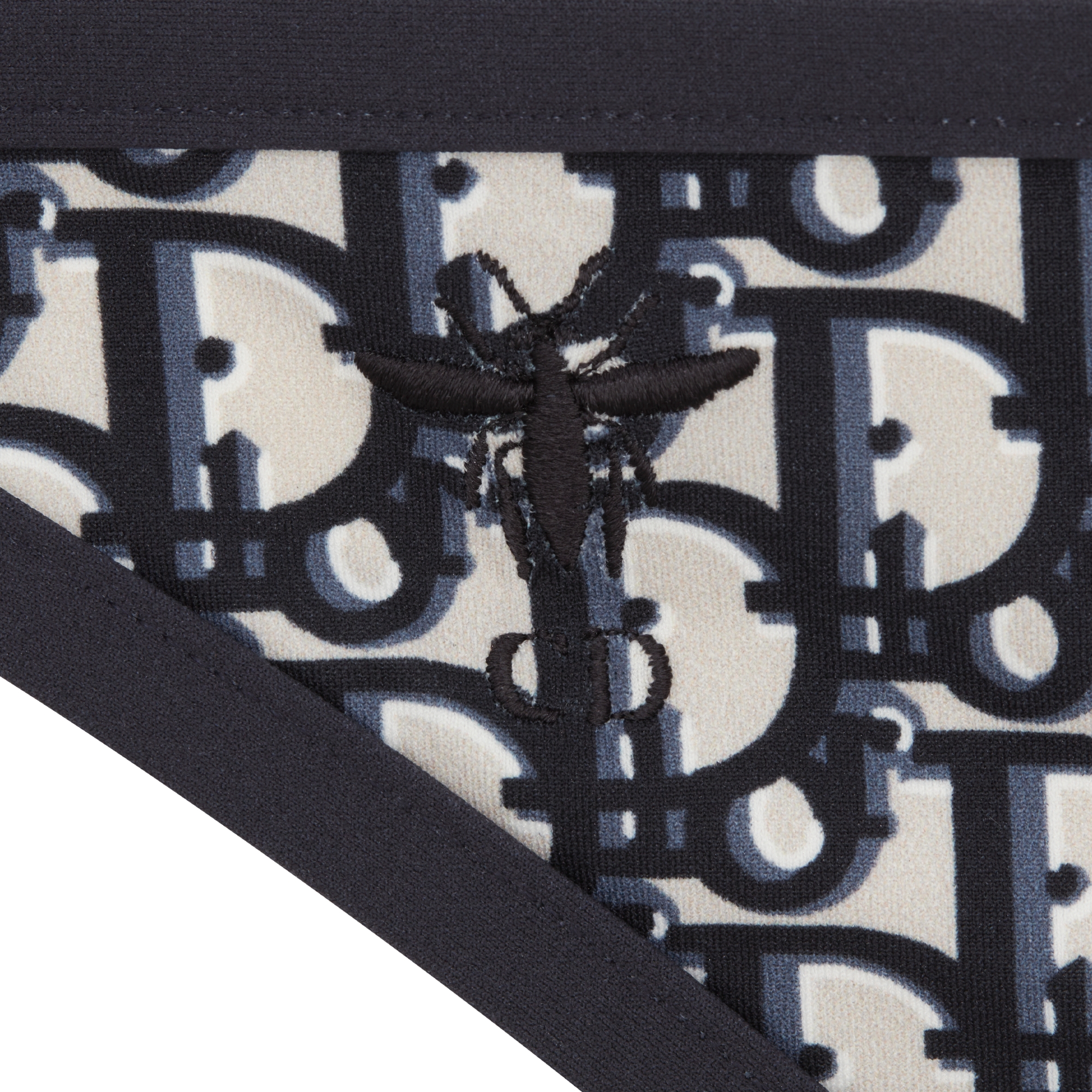 บิกินี่ท่อนล่าง ผ้าเทคนิคัลลาย Dior Oblique สีน้ำเงิน E09