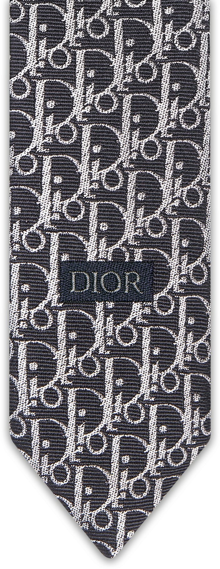 Striped Dior Oblique Tie Detailed view