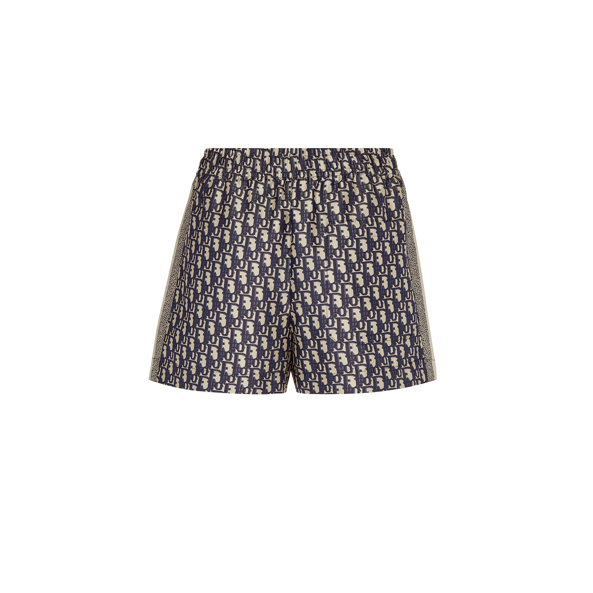 Dior Chez Moi Shorts Blue Dior Oblique Silk Twill E08