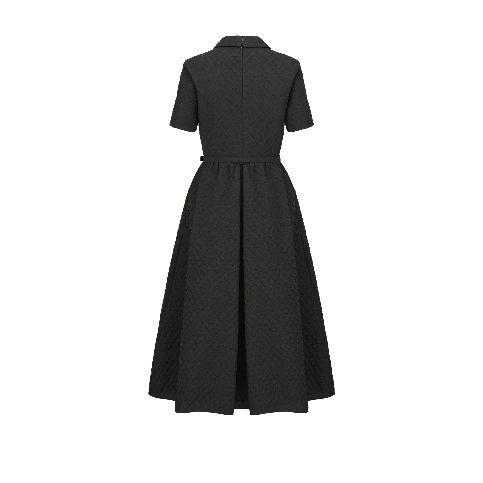 Mid-Length Belted Dress