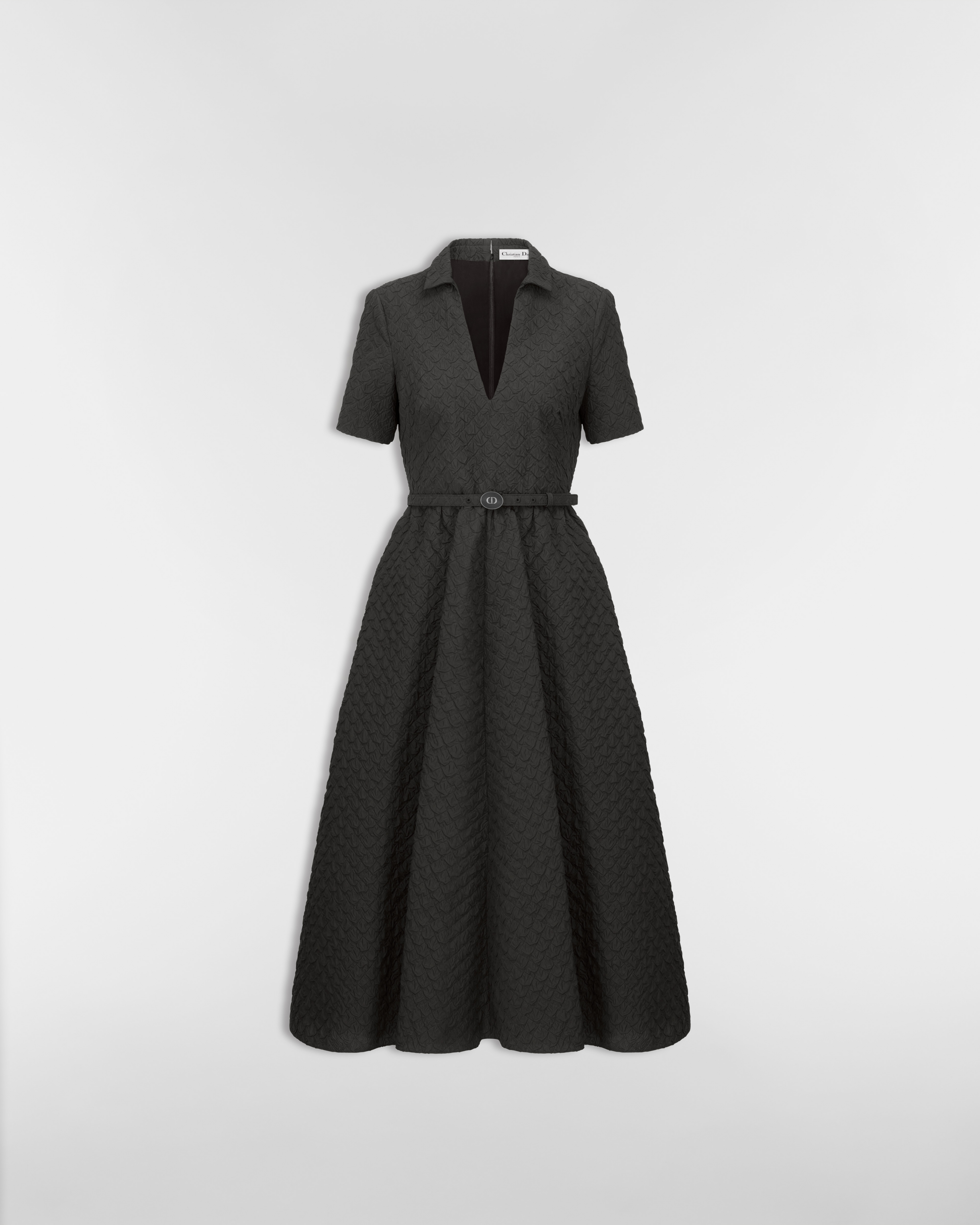 Mid-Length Belted Dress