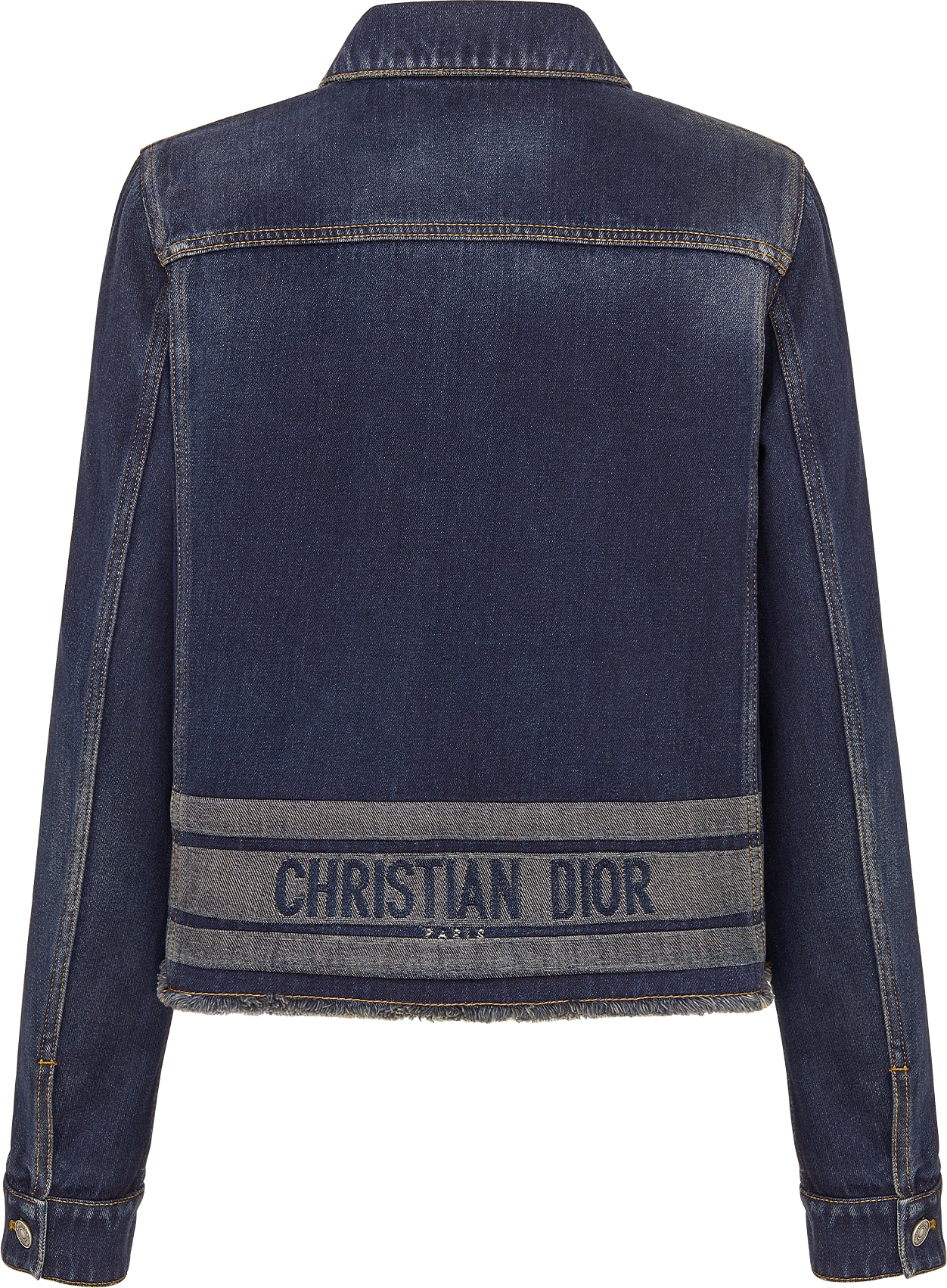 Denim Couture Jacket Deep Blue Cotton Denim DIOR