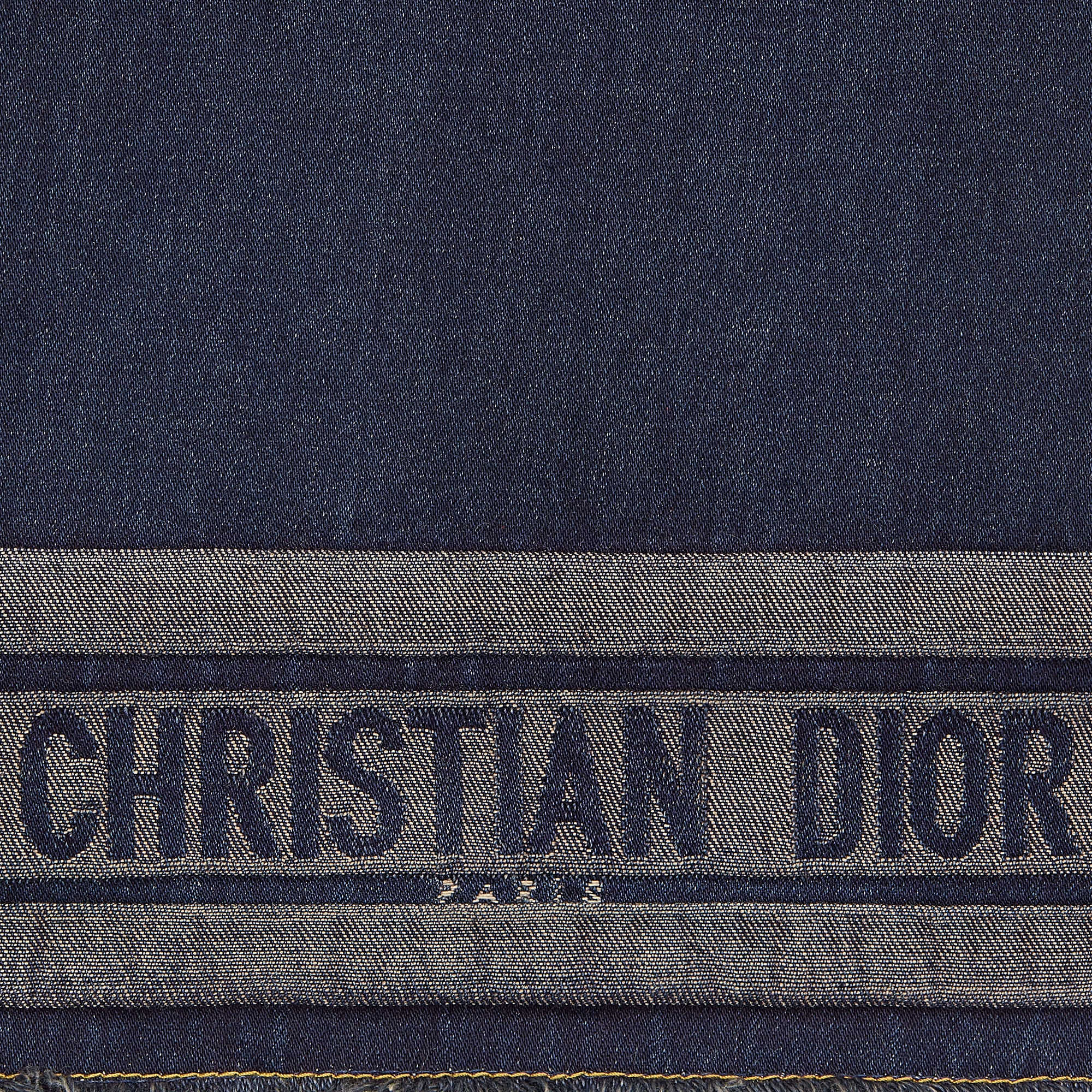 Jaqueta Denim Couture Denim de algodão azul-escuro E09