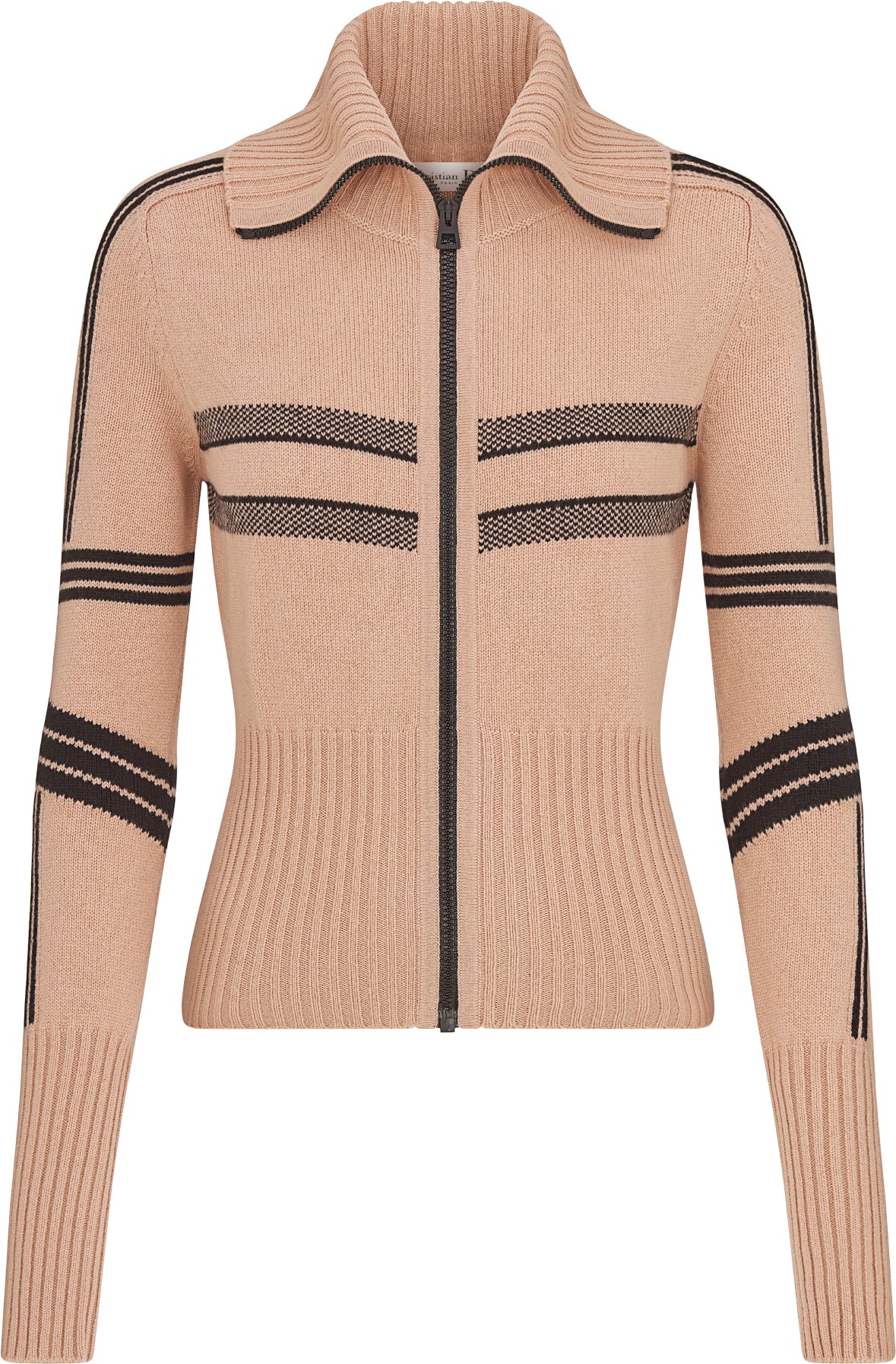 DiorAlps Mock Neck Cardigan Front view