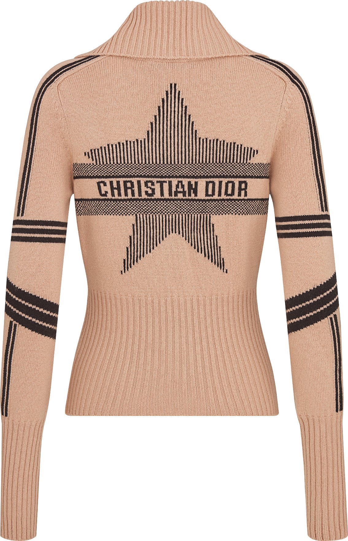 DiorAlps Mock Neck Cardigan Back view