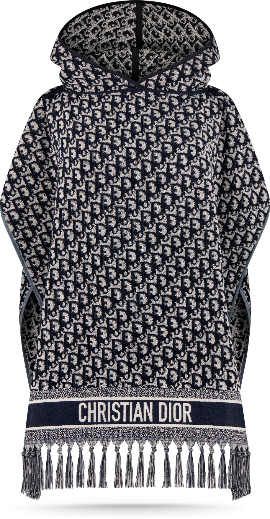 Dior Oblique Hooded Poncho aria_woman_viewcode_e01