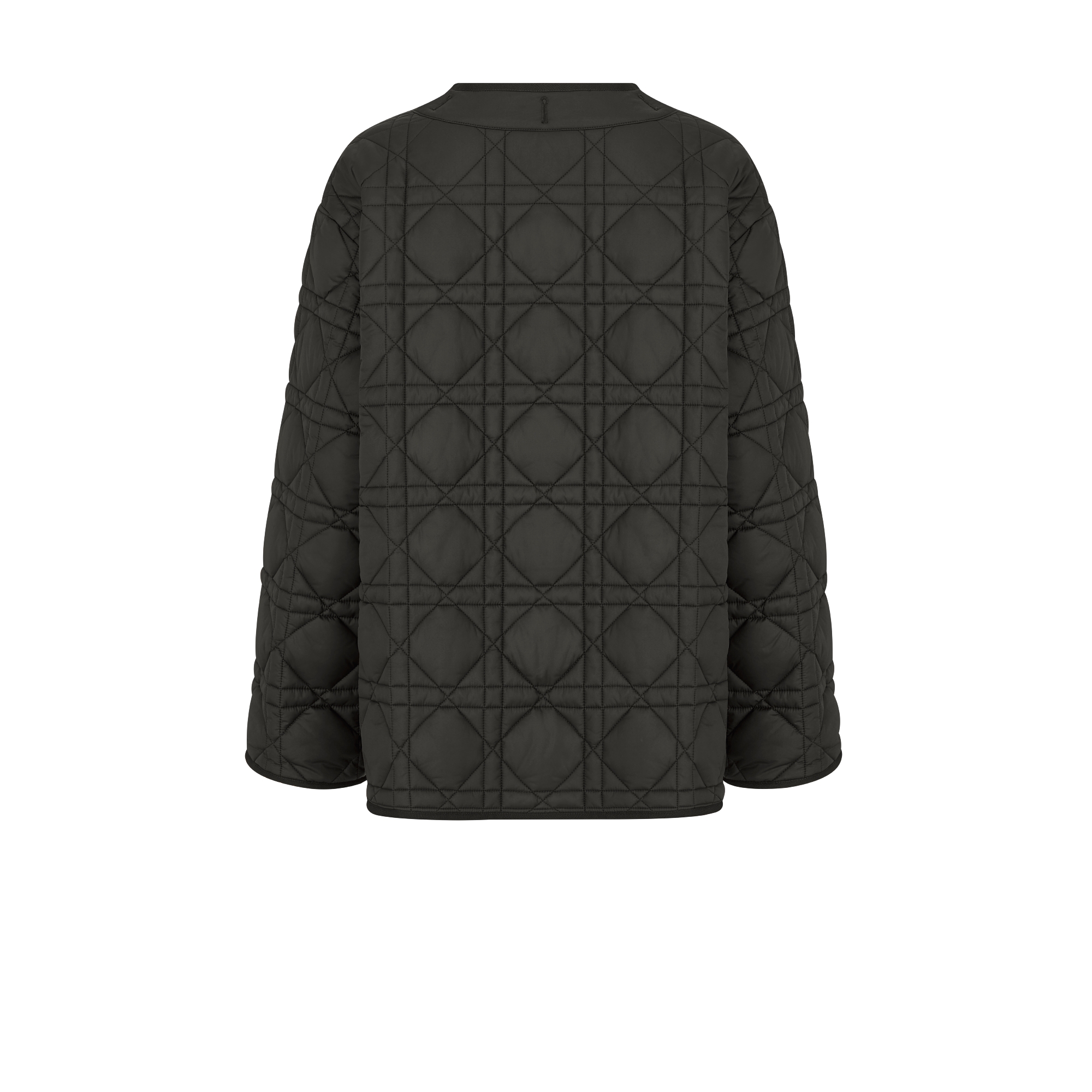 Casaco Macrocannage Tafetá técnico acolchoado preto E08